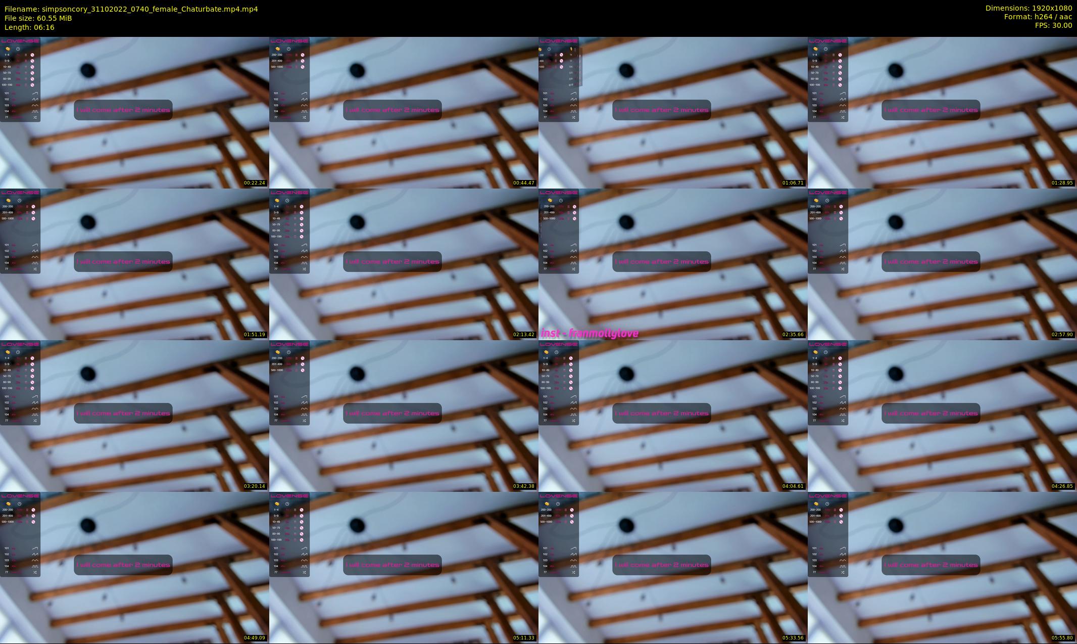 simpsoncory — 7 minute Chaturbate female cam show recording, 1080p, Oct 31, 2022