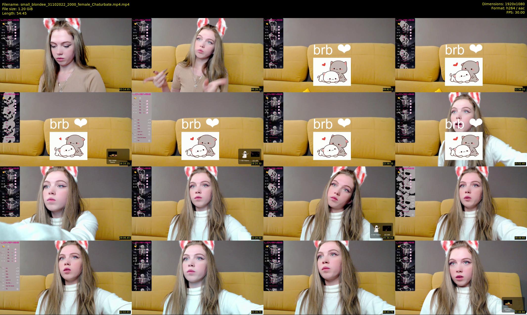 small_blondee — 55 minute Chaturbate female cam show recording, 1080p, Oct 31, 2022