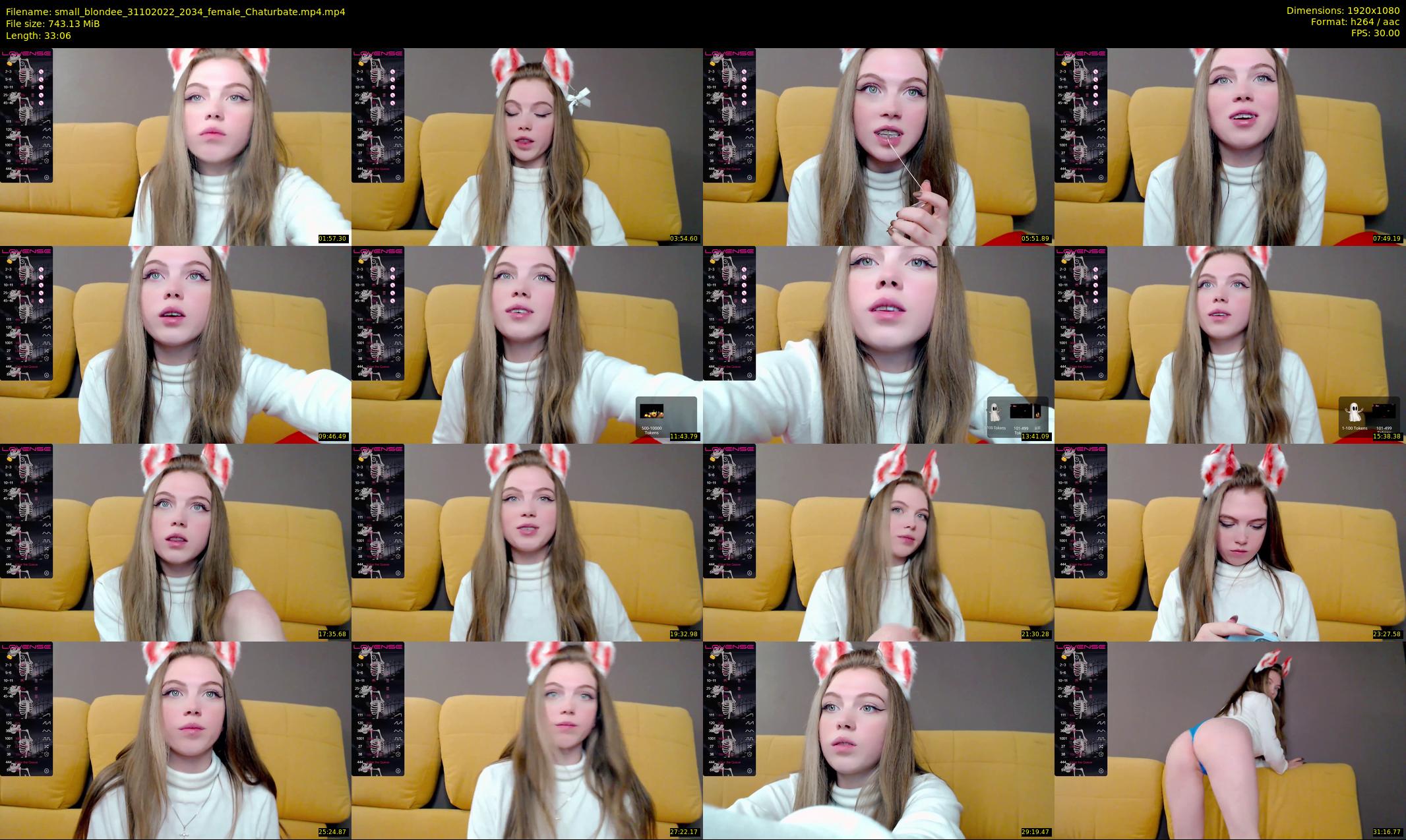 small_blondee — 34 minute Chaturbate female cam show recording, 1080p, Oct 31, 2022