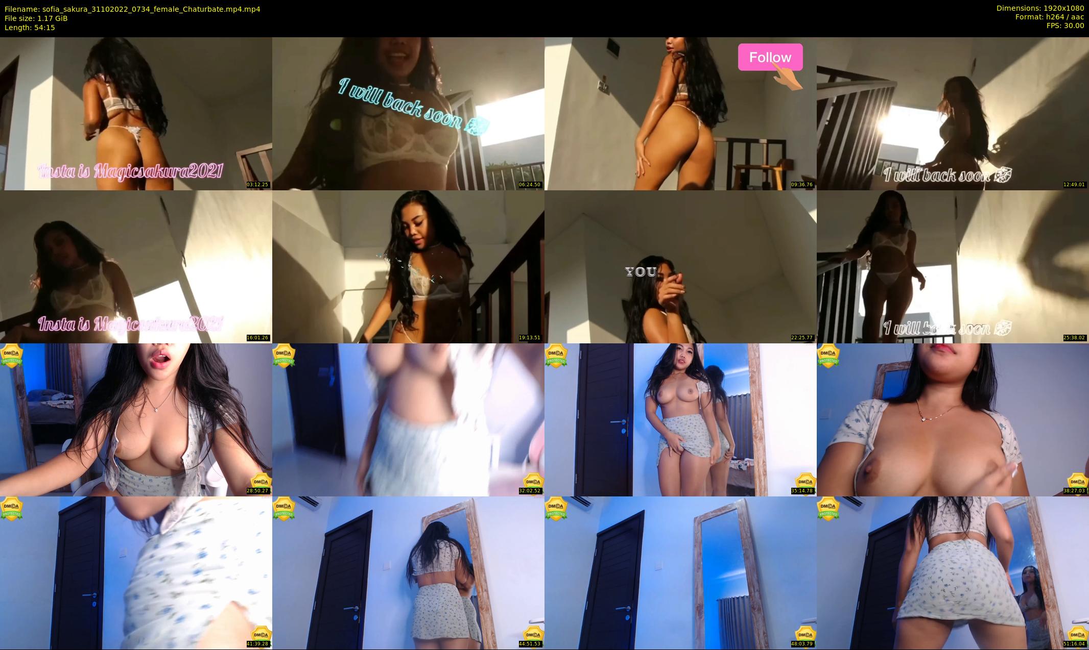 sofia_sakura — 55 minute Chaturbate female cam show recording, 1080p, Oct 31, 2022