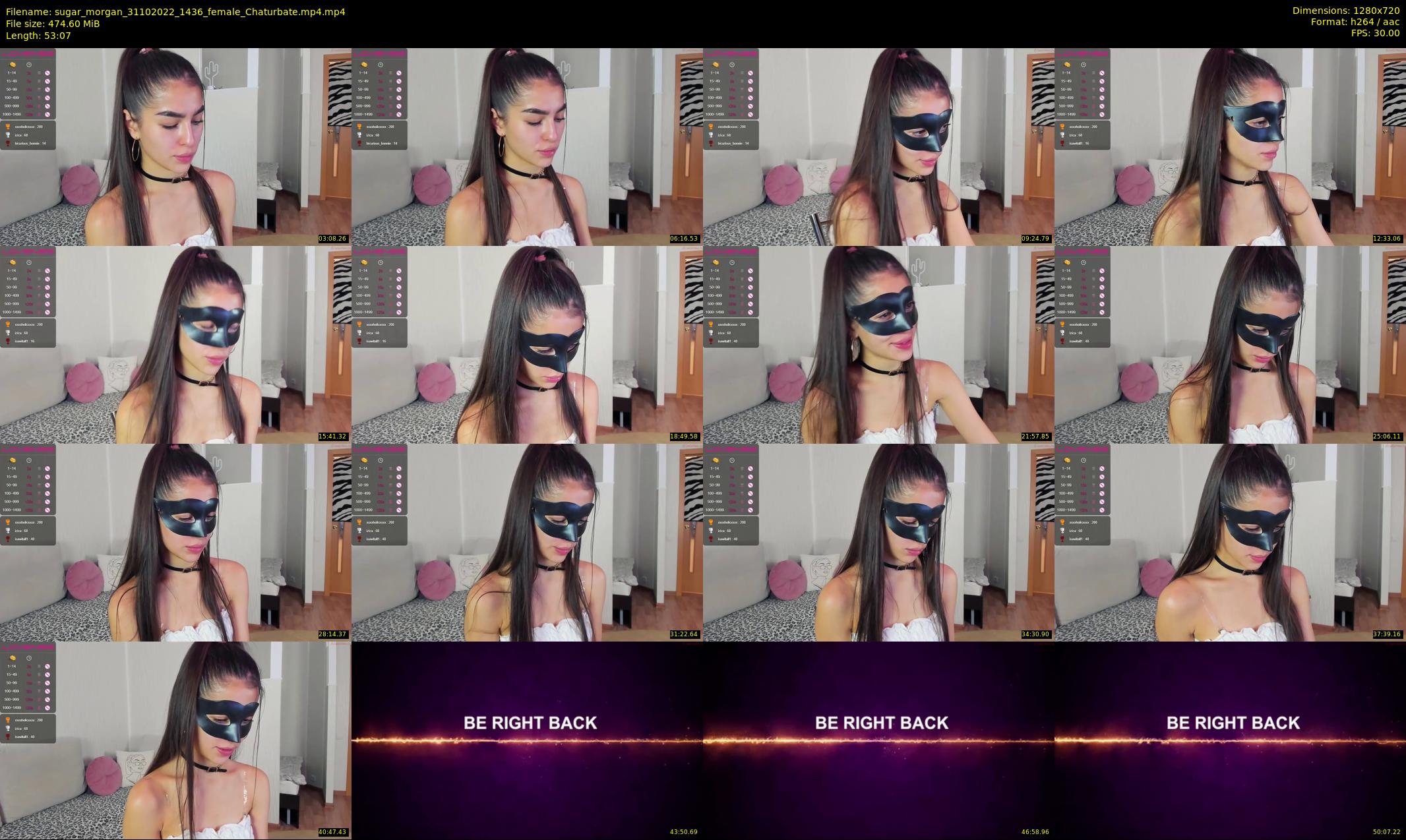 sugar_morgan — 54 minute Chaturbate female cam show recording, 720p, Oct 31, 2022