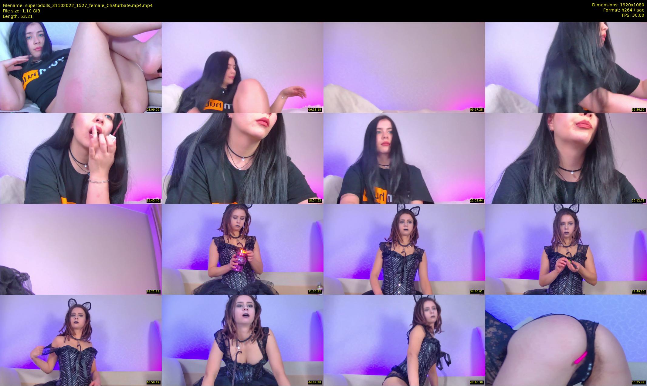 superbdolls — 54 minute Chaturbate couple cam show recording, 1080p, Oct 31, 2022