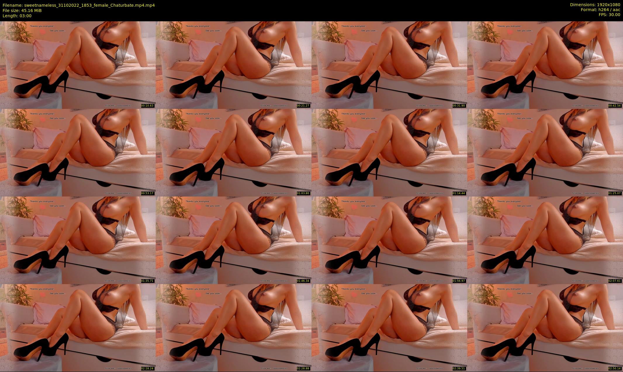 sweetnameless — 3 minute Chaturbate couple cam show recording, 1080p, Oct 31, 2022