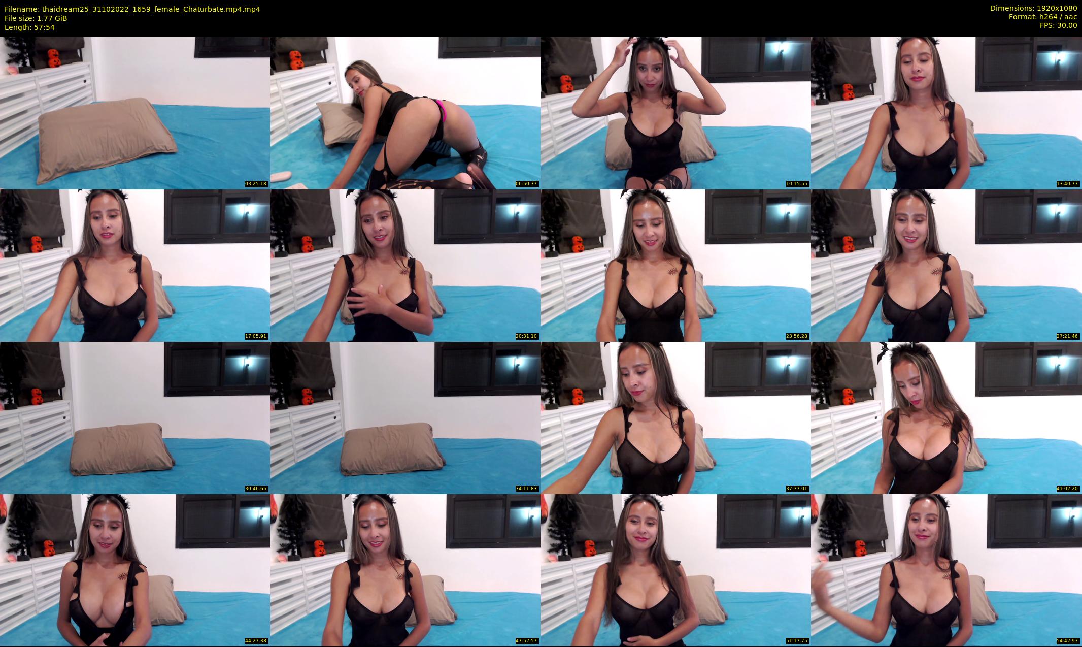 thaidream25 — 58 minute Chaturbate female cam show recording, 1080p, Oct 31, 2022
