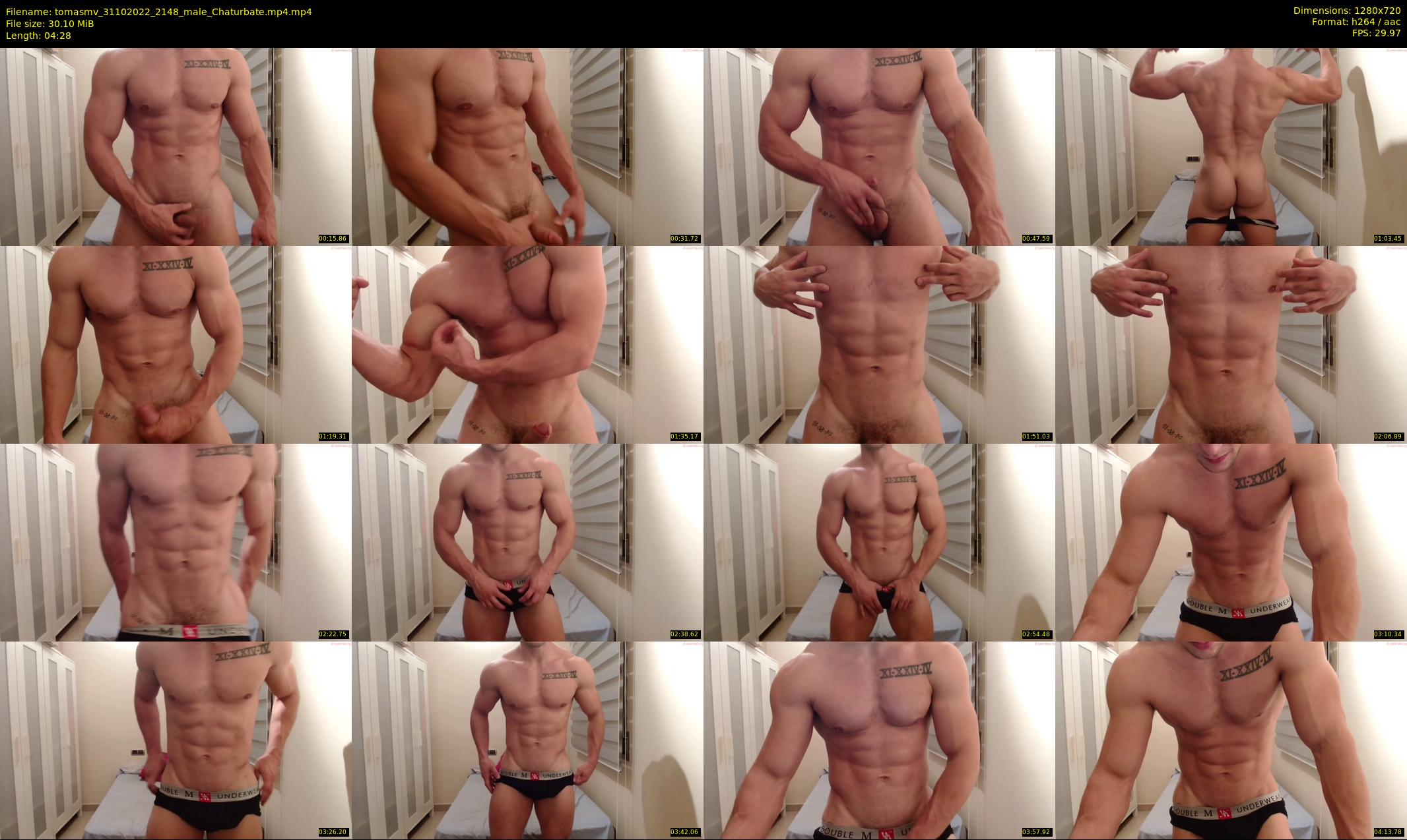 tomasmv — 5 minute Chaturbate male cam show recording, 720p, Oct 31, 2022