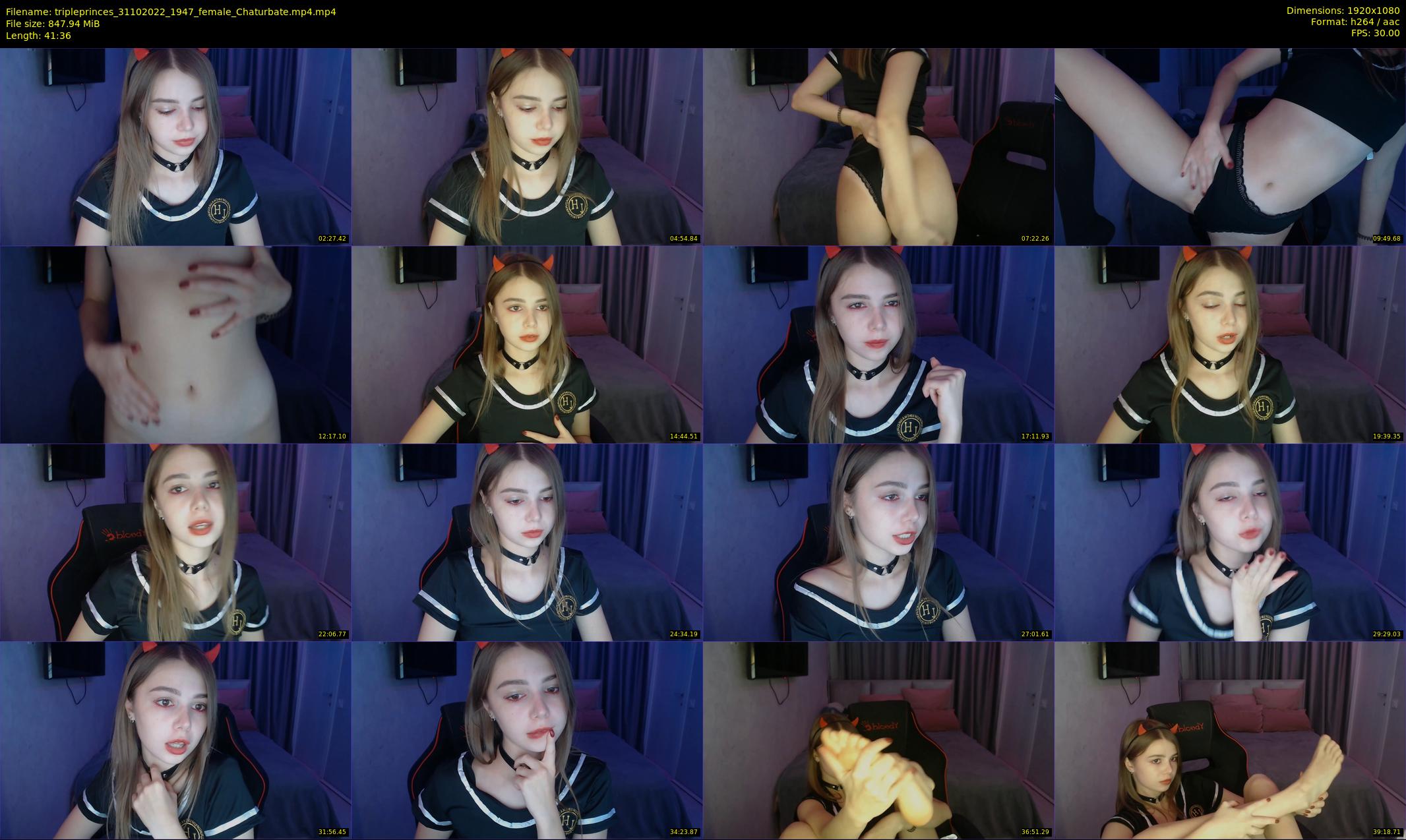 tripleprinces — 42 minute Chaturbate female cam show recording, 1080p, Oct 31, 2022