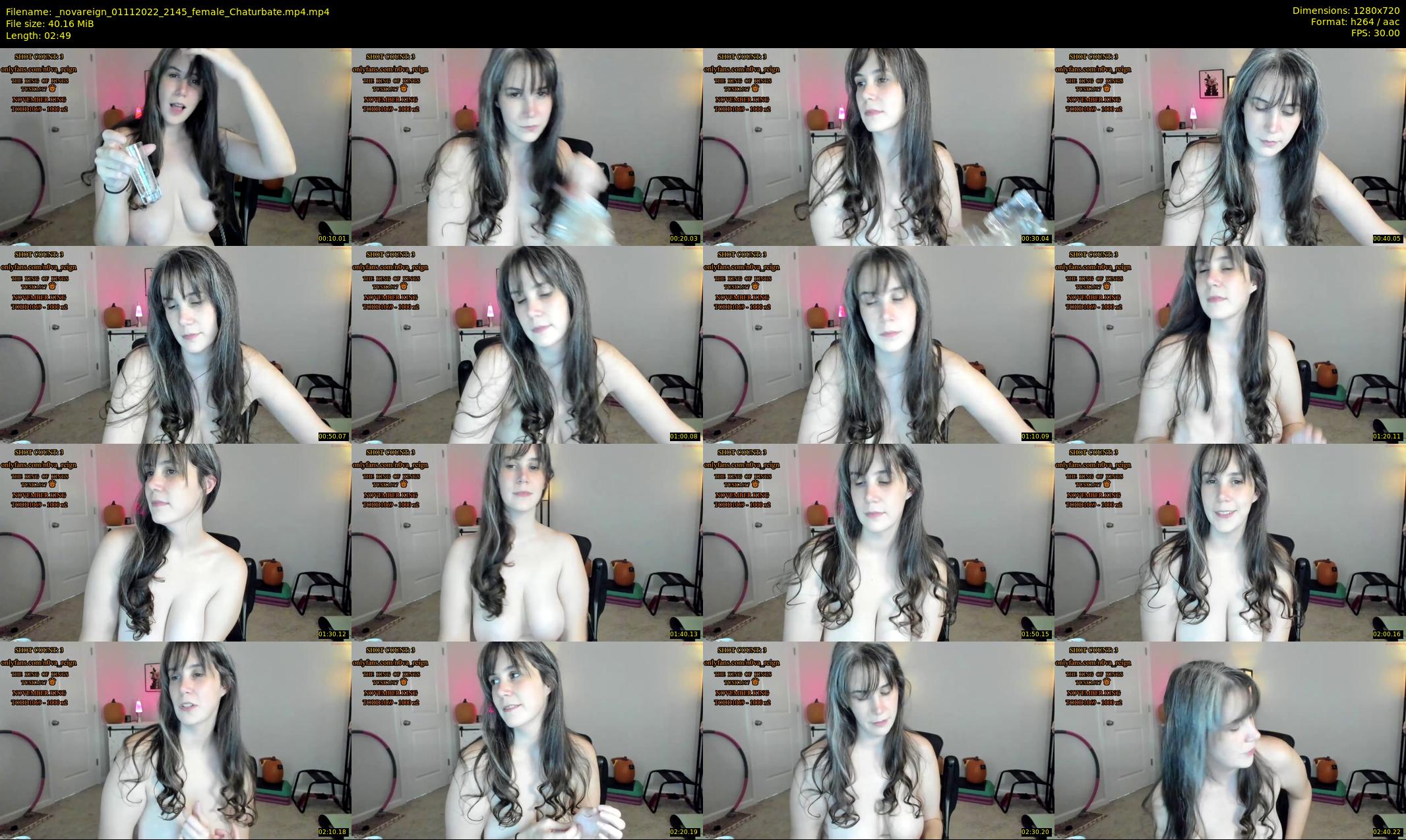 _novareign — 3 minute Chaturbate female cam show recording, 720p, Nov 1, 2022