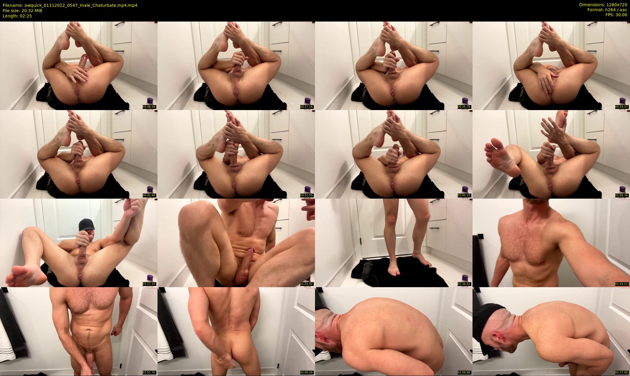 awquick — 3 minute Chaturbate male cam show recording, 720p, Nov 1, 2022