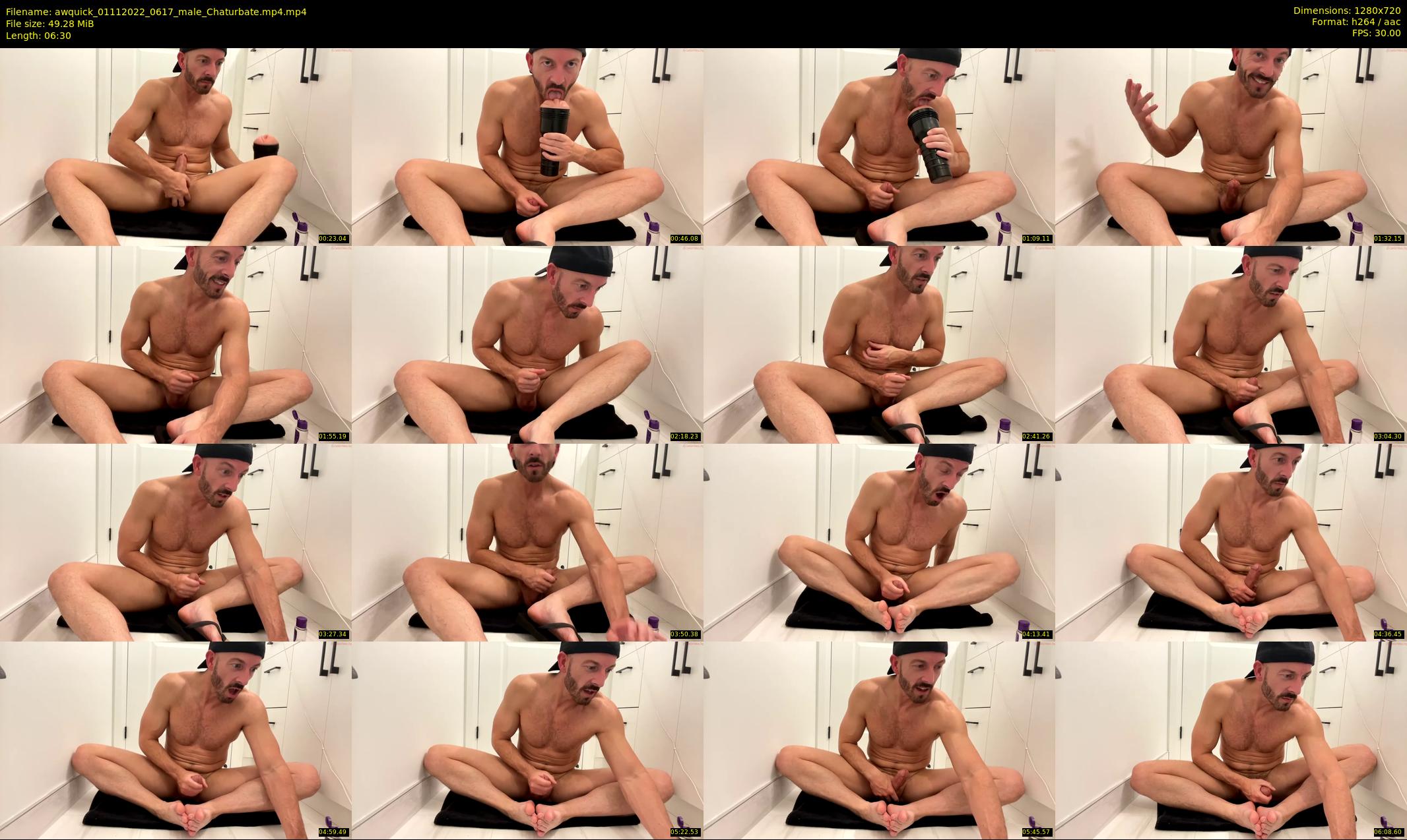 awquick — 7 minute Chaturbate male cam show recording, 720p, Nov 1, 2022