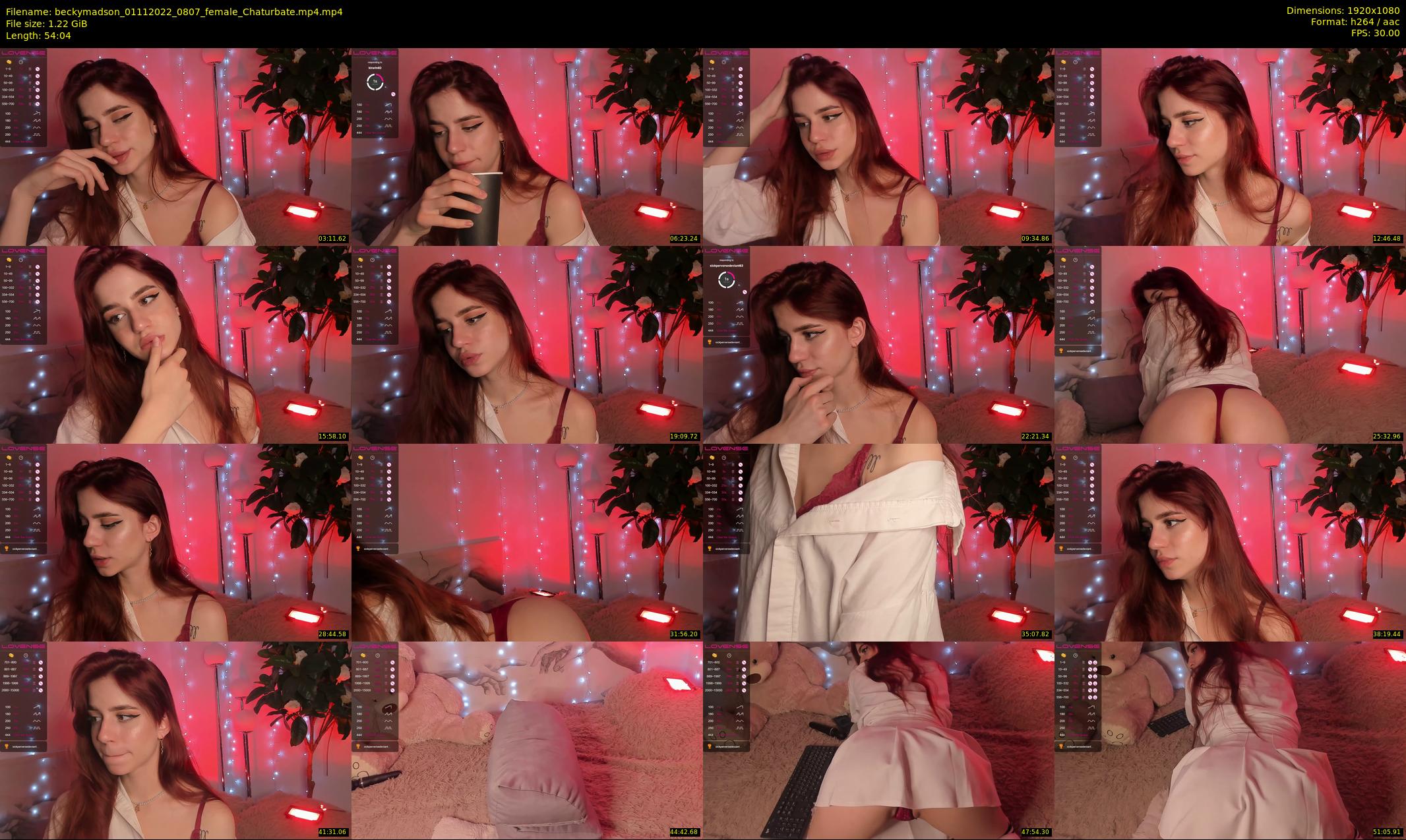 beckymadson — 55 minute Chaturbate female cam show recording, 1080p, Nov 1, 2022