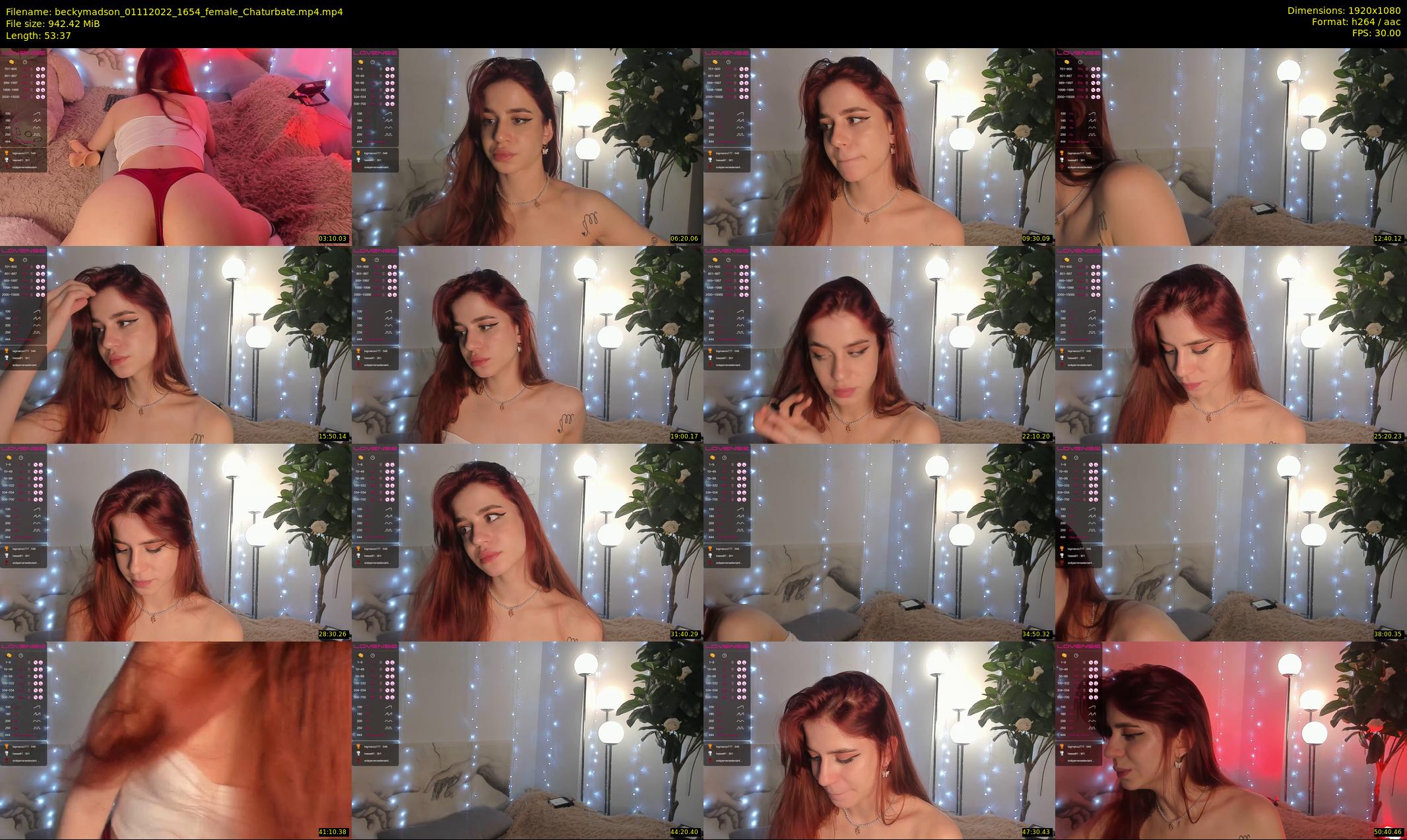 beckymadson — 54 minute Chaturbate female cam show recording, 1080p, Nov 1, 2022