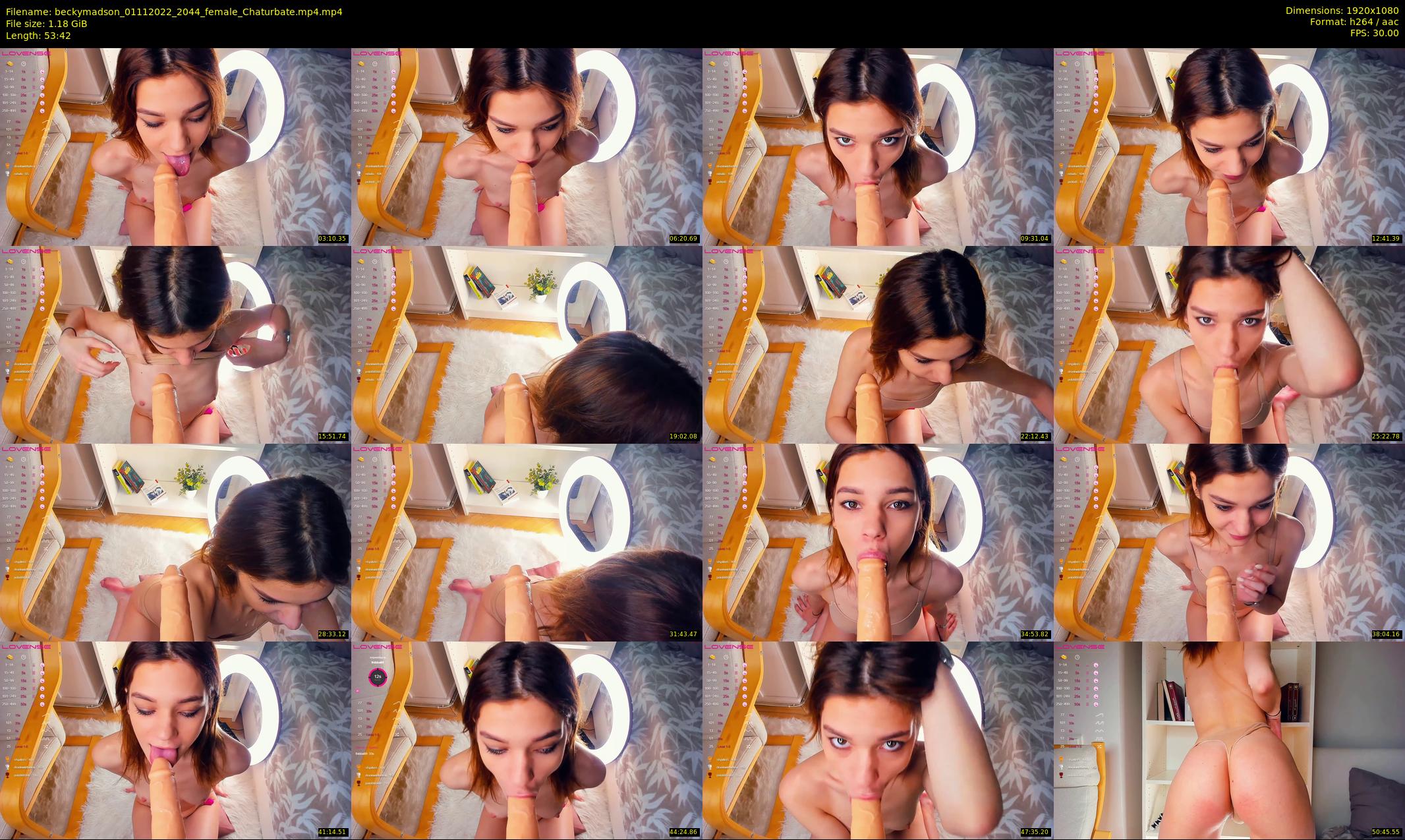 beckymadson — 54 minute Chaturbate female cam show recording, 1080p, Nov 1, 2022