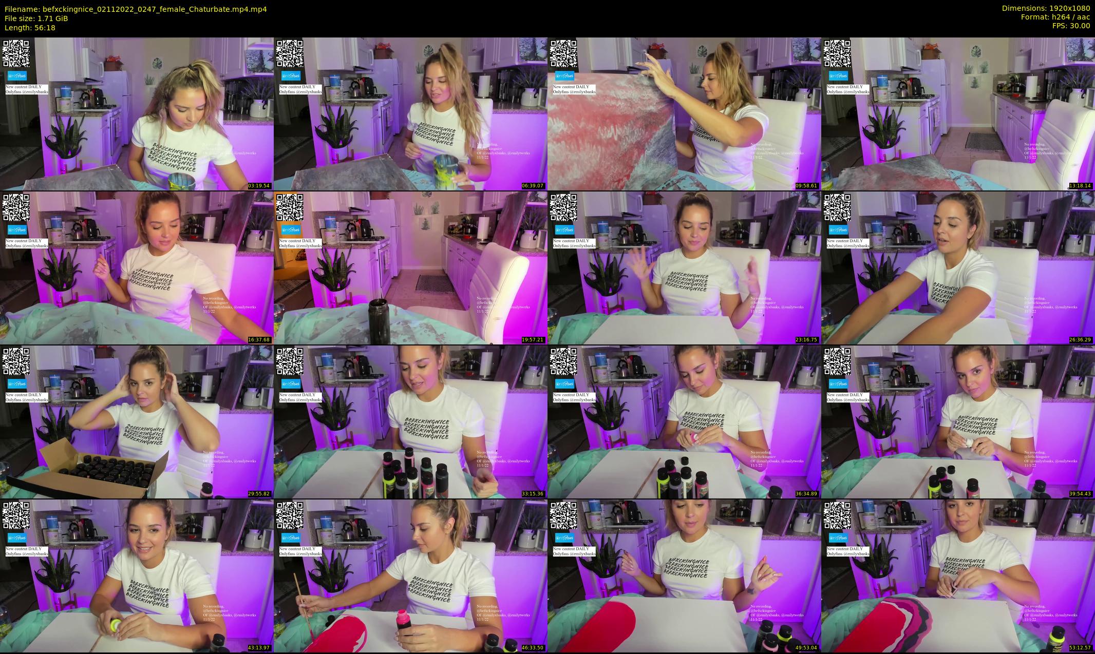 befxckingnice — 57 minute Chaturbate female cam show recording, 1080p, Nov 2, 2022