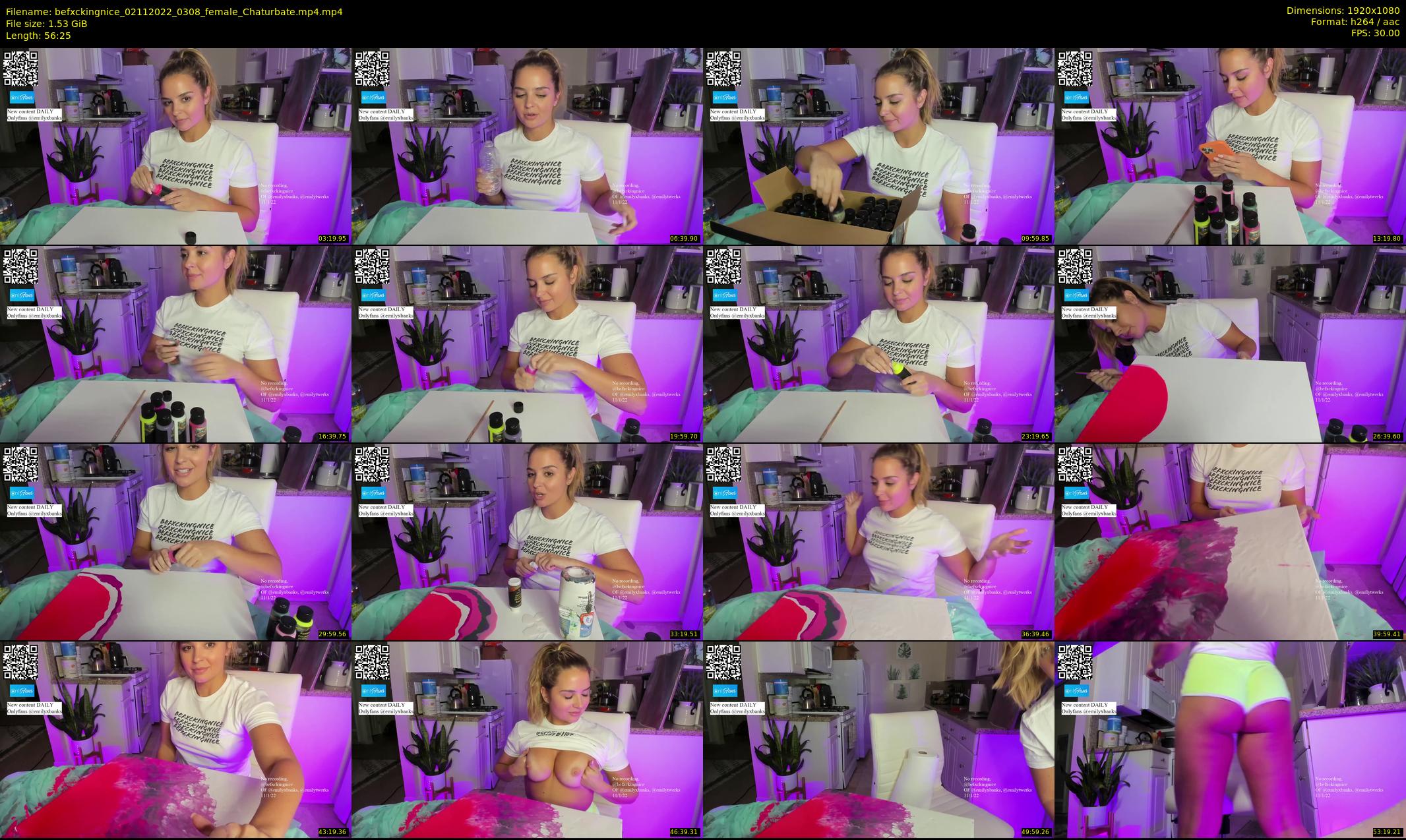 befxckingnice — 57 minute Chaturbate female cam show recording, 1080p, Nov 2, 2022