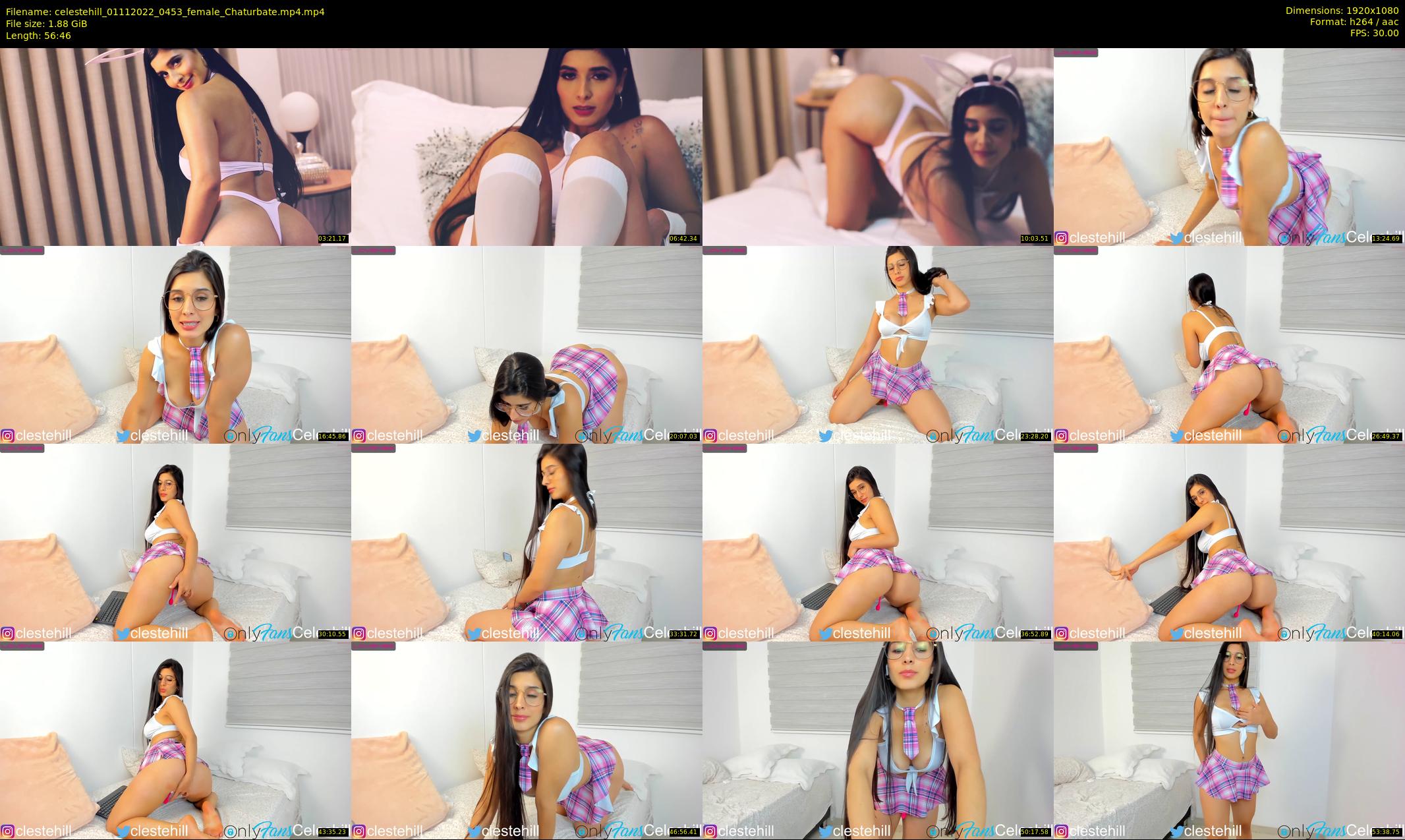 celestehill — 57 minute Chaturbate female cam show recording, 1080p, Nov 1, 2022