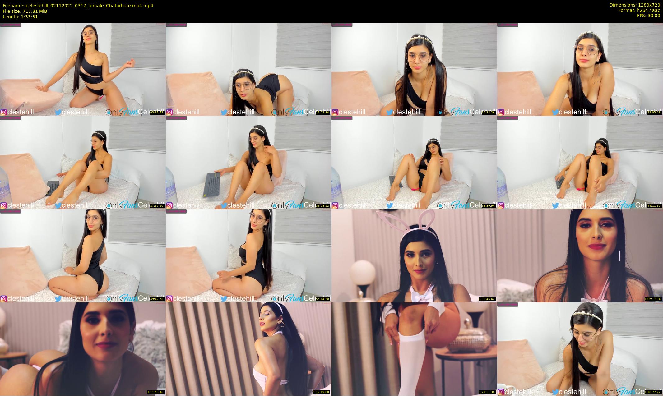 celestehill — 94 minute Chaturbate female cam show recording, 720p, Nov 2, 2022