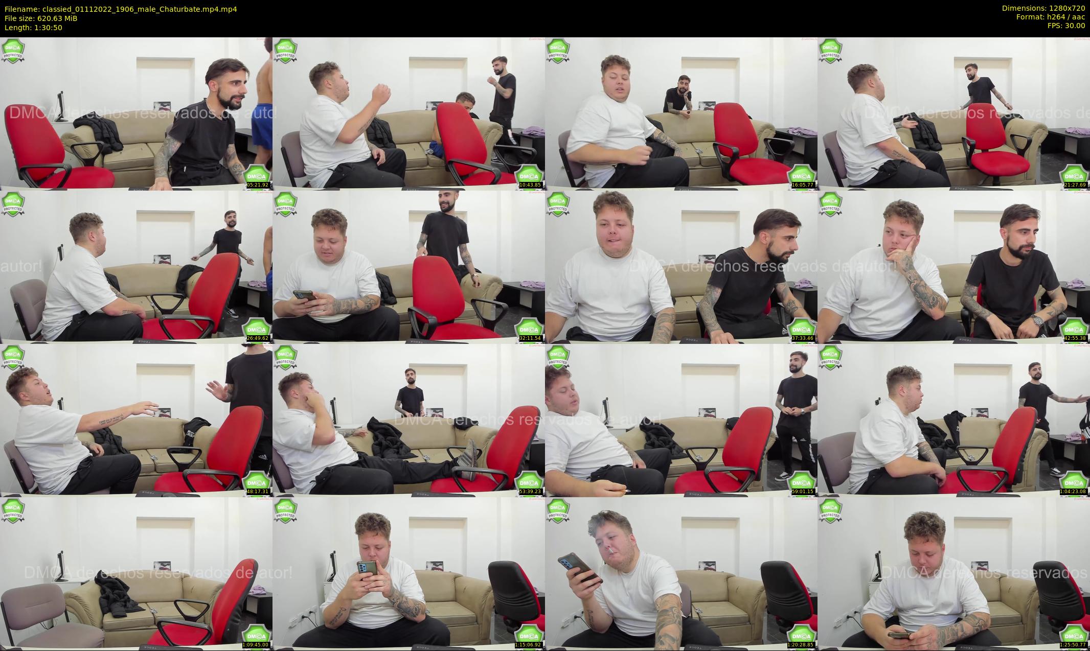 classied — 91 minute Chaturbate male cam show recording, 720p, Nov 1, 2022