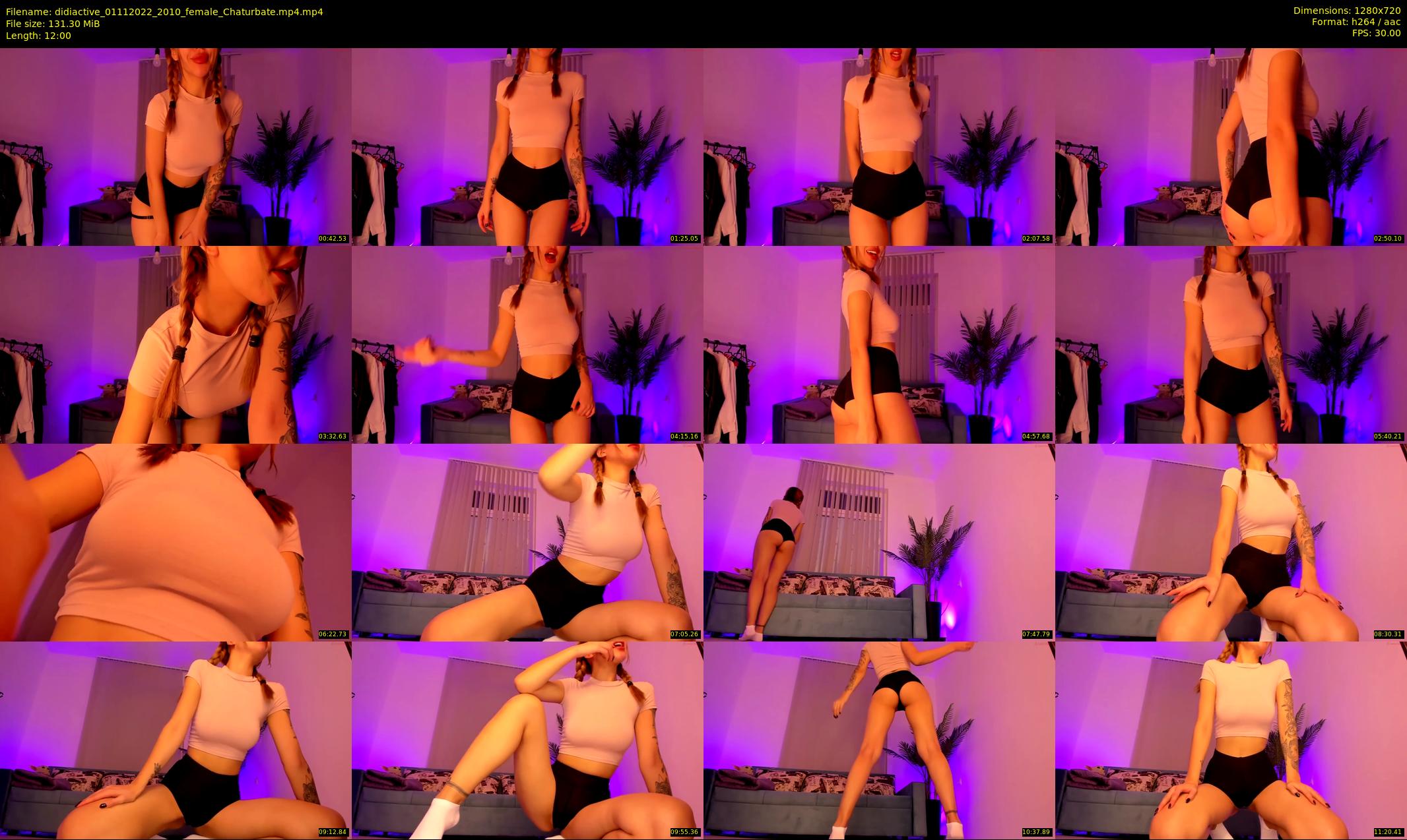 didiactive — 12 minute Chaturbate female cam show recording, 720p, Nov 1, 2022