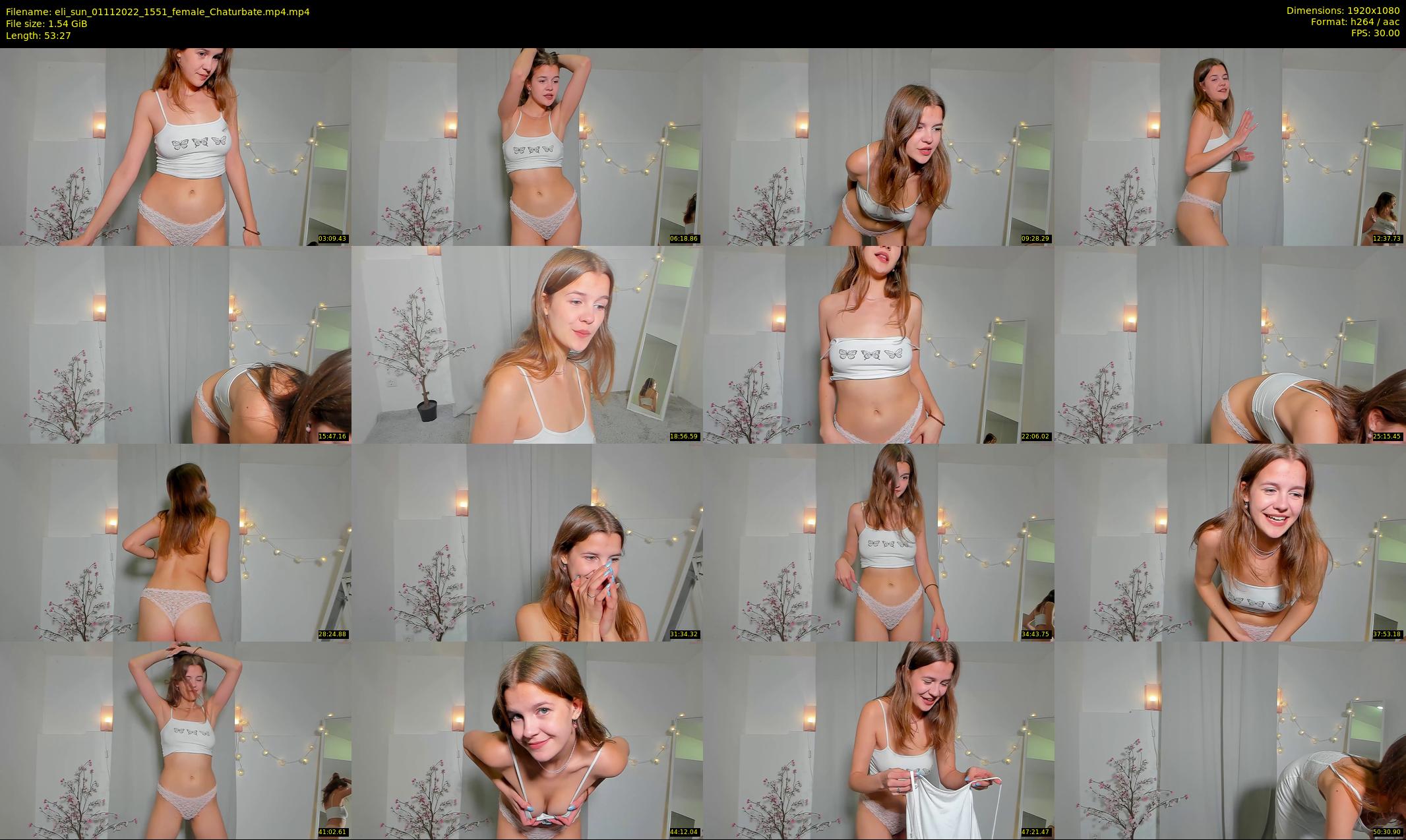 eli_sun — 54 minute Chaturbate female cam show recording, 1080p, Nov 1, 2022