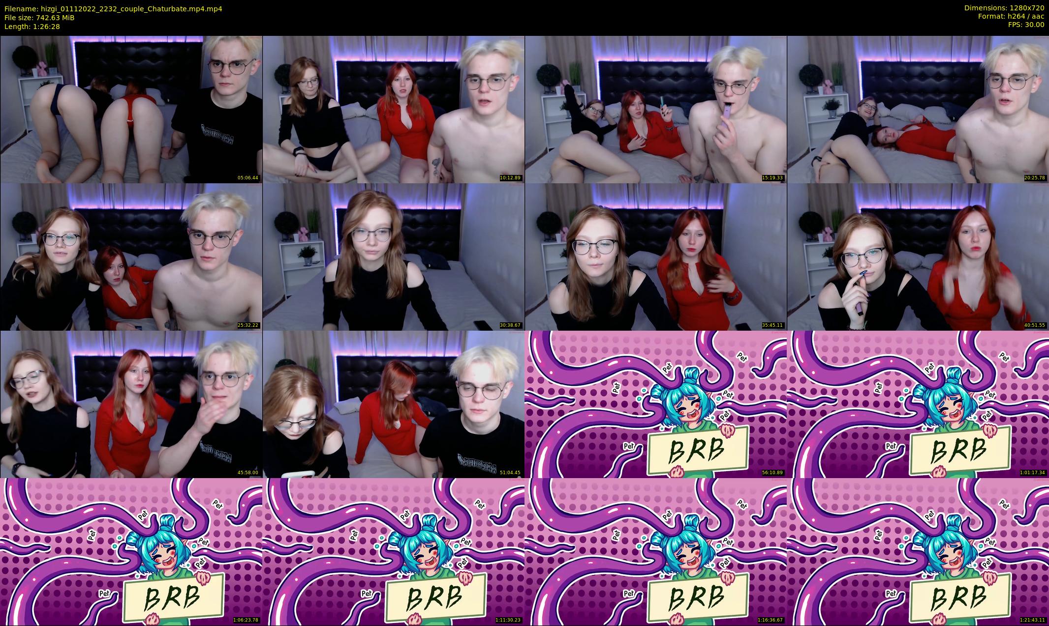 hizgi — 87 minute Chaturbate couple cam show recording, 720p, Nov 1, 2022