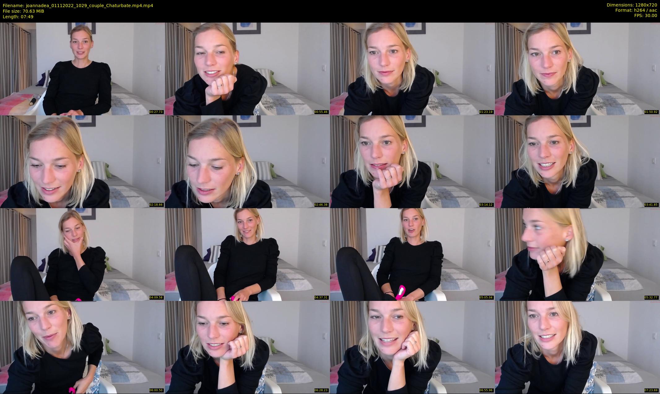 joannadea — 8 minute Chaturbate female cam show recording, 720p, Nov 1, 2022