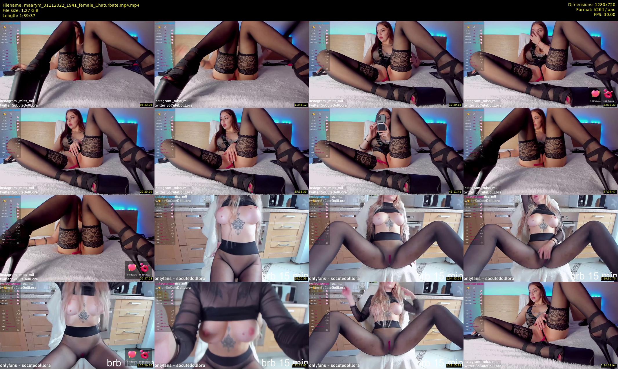maarym — 100 minute Chaturbate couple cam show recording, 720p, Nov 1, 2022