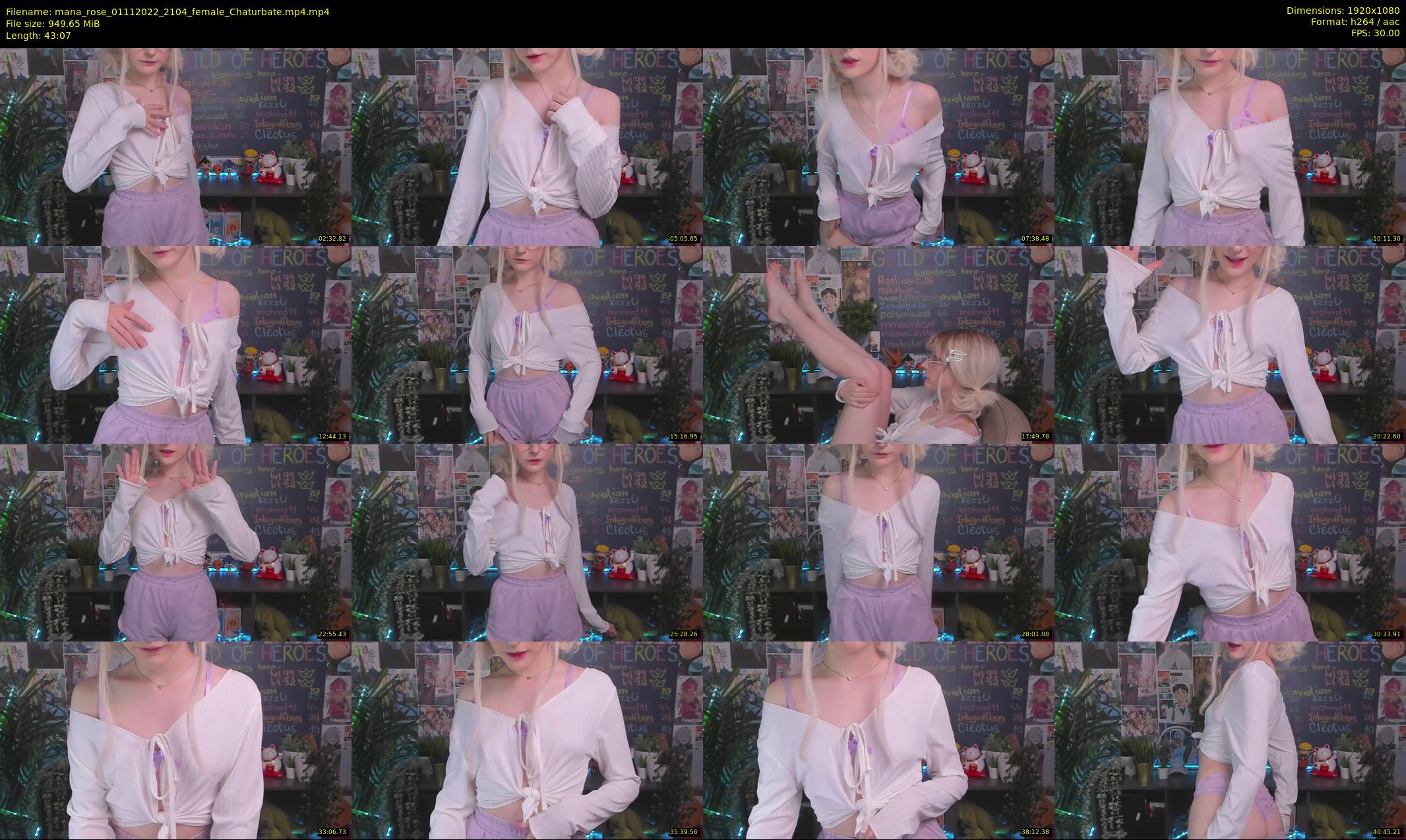 mana_rose — 44 minute Chaturbate female cam show recording, 1080p, Nov 1, 2022