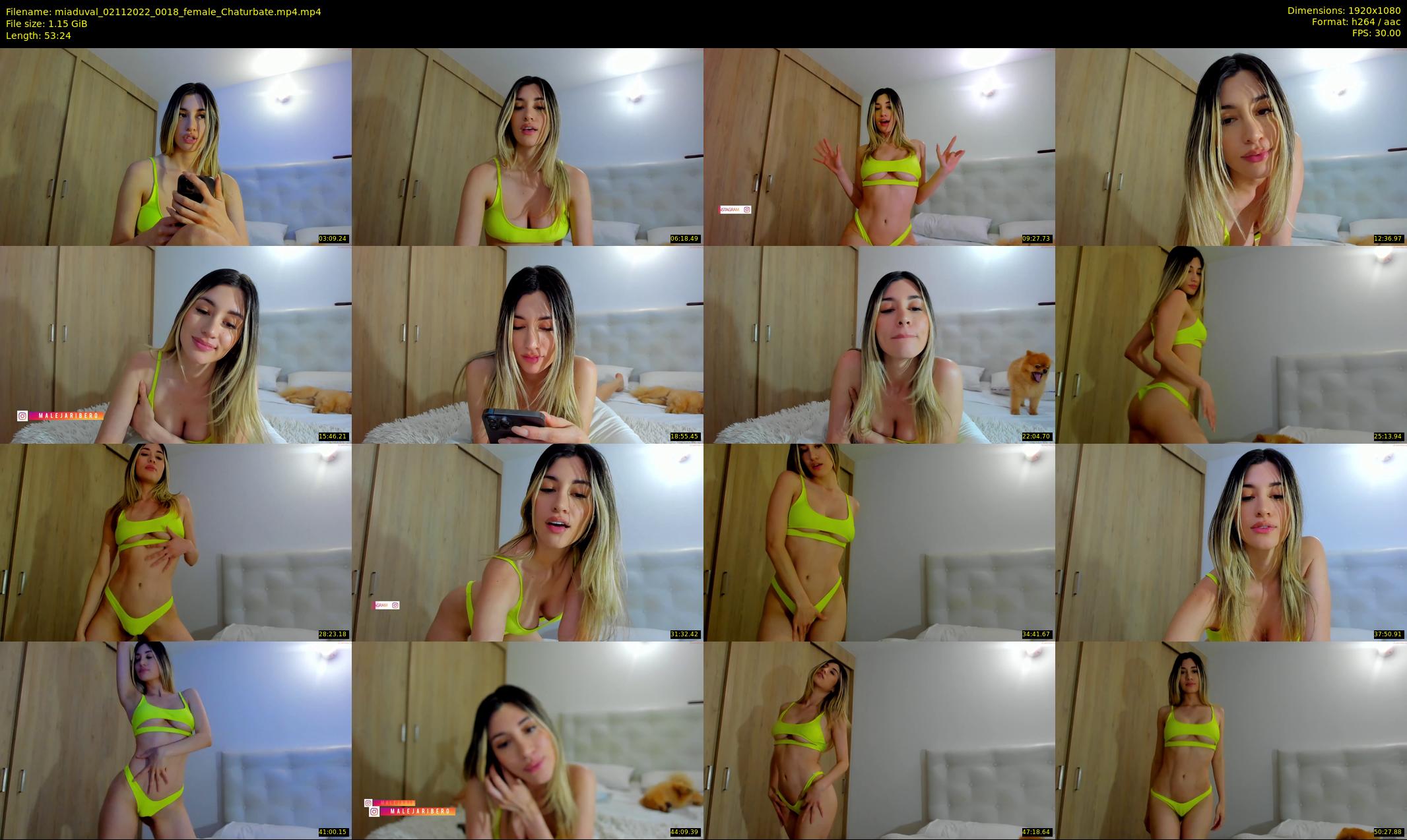 miaduval — 54 minute Chaturbate female cam show recording, 1080p, Nov 2, 2022