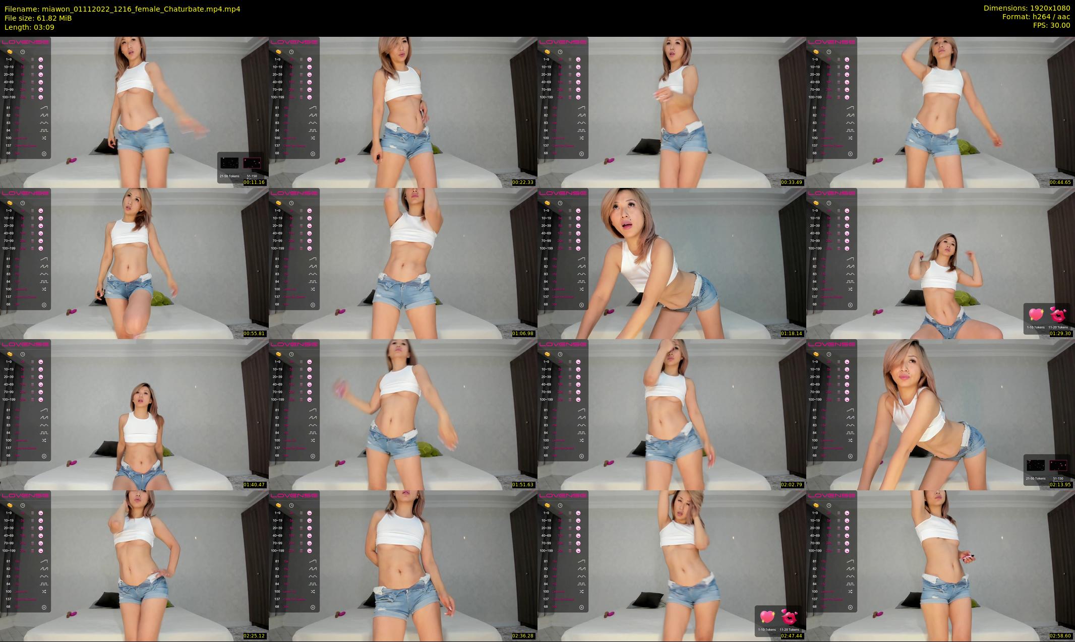 miawon — 4 minute Chaturbate female cam show recording, 1080p, Nov 1, 2022