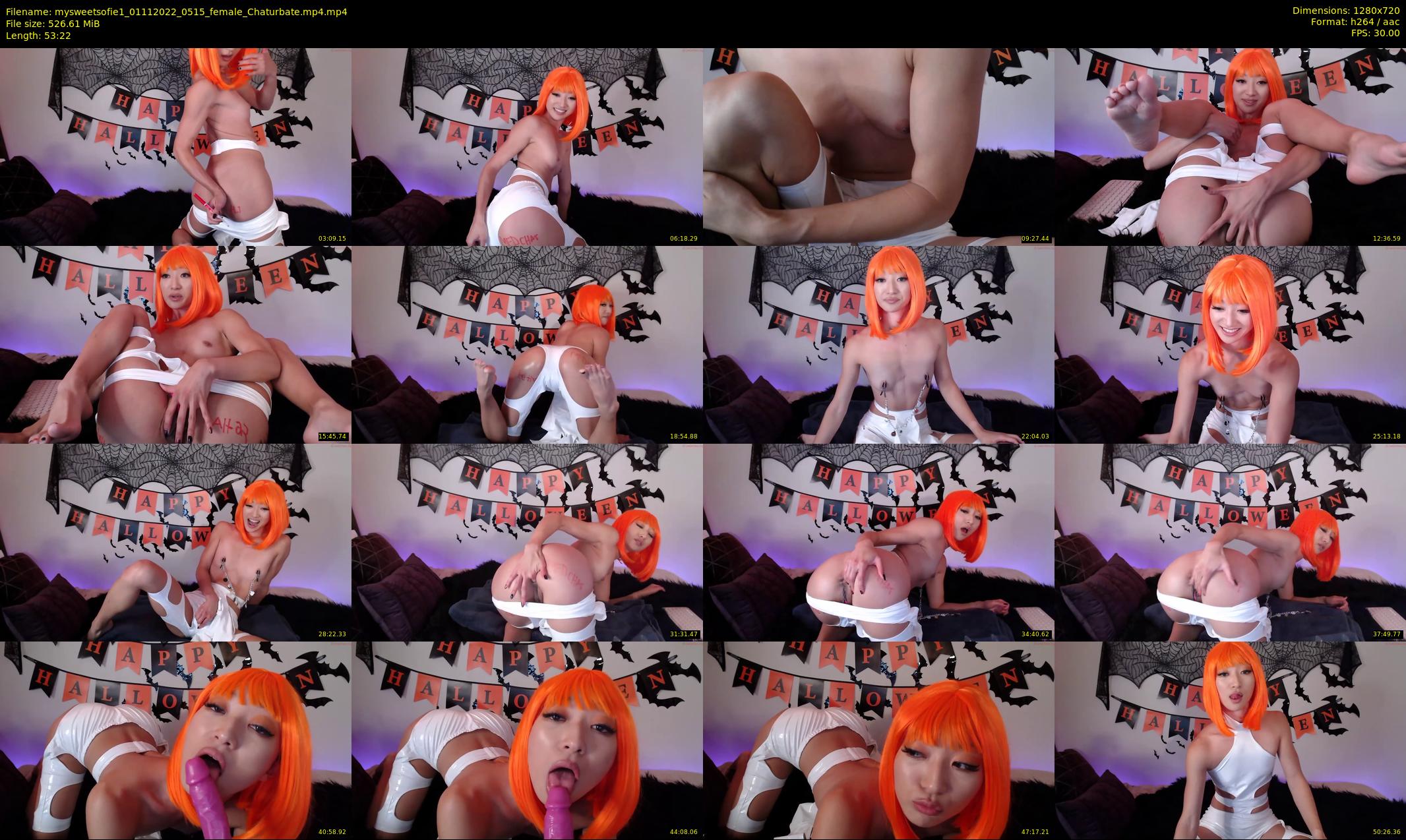 mysweetsofie1 — 54 minute Chaturbate female cam show recording, 720p, Nov 1, 2022