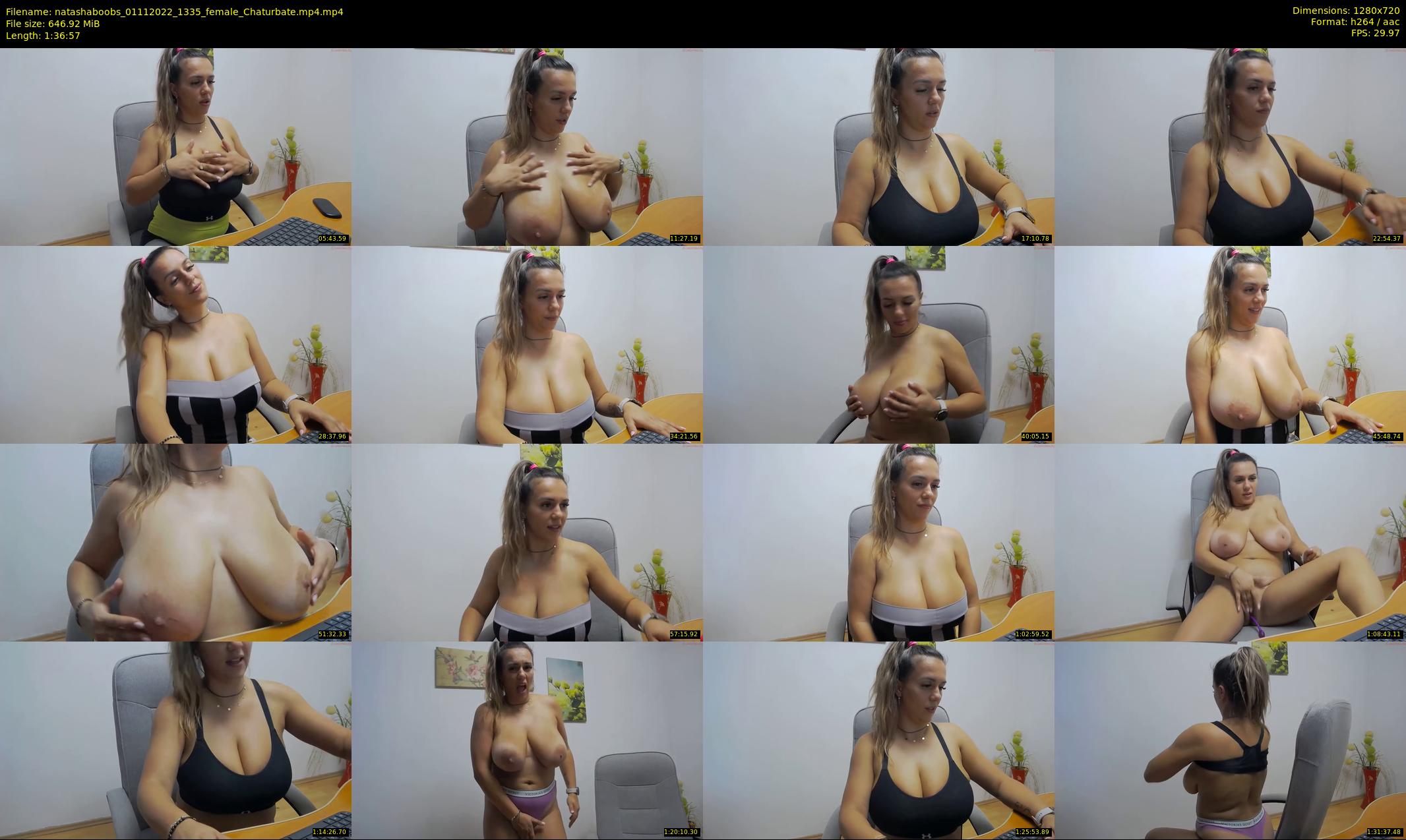 natashaboobs — 97 minute Chaturbate female cam show recording, 720p, Nov 1, 2022