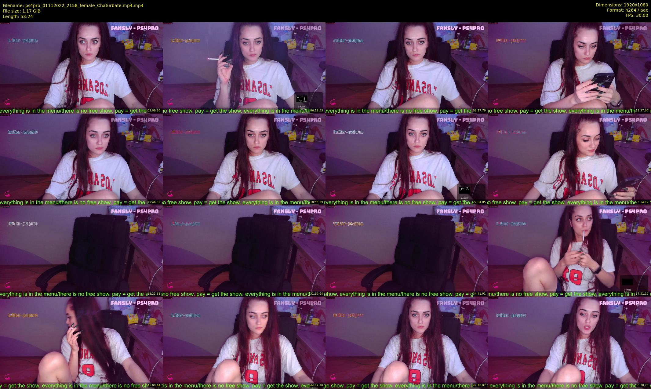 ps4pro — 54 minute Chaturbate female cam show recording, 1080p, Nov 1, 2022
