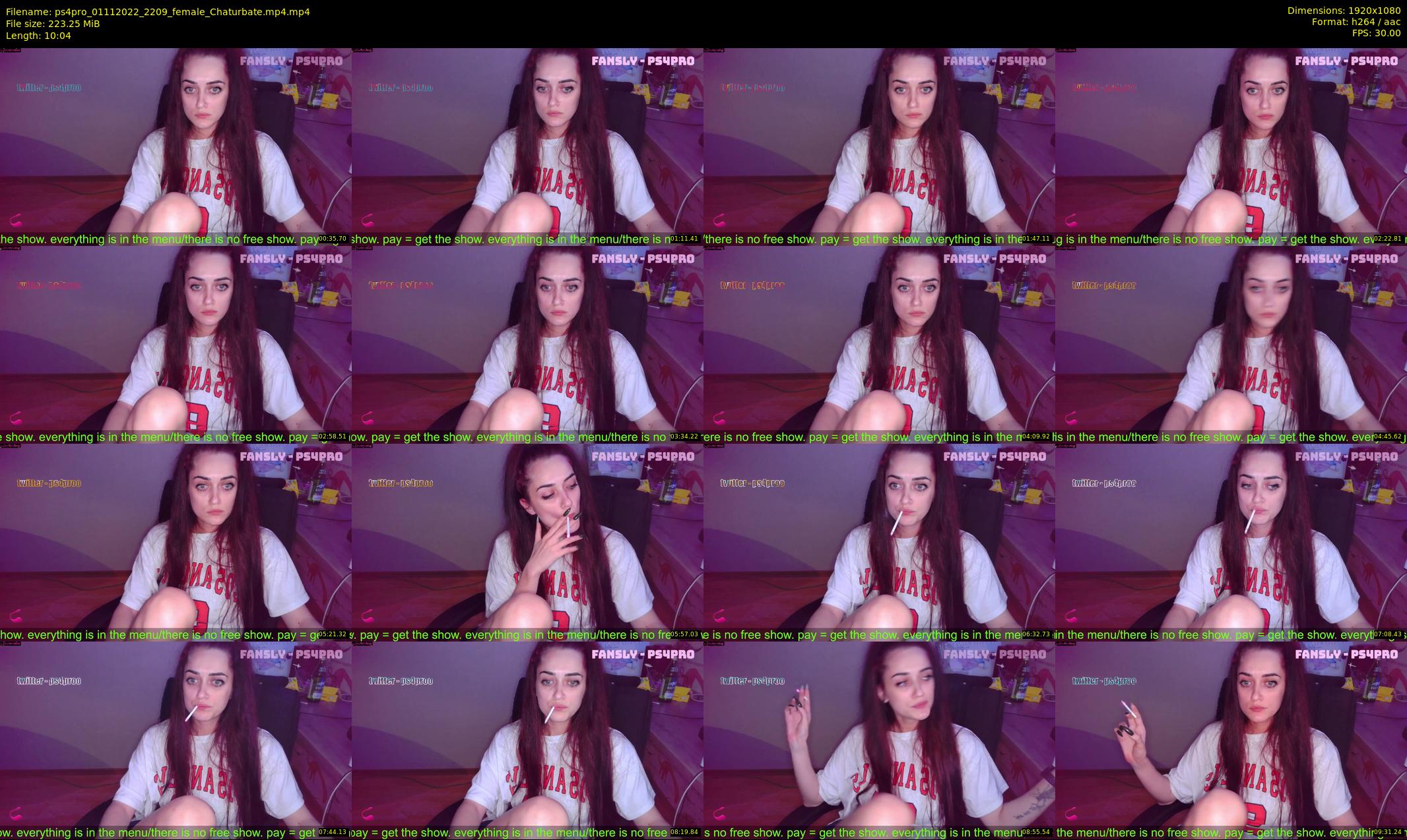 ps4pro — 11 minute Chaturbate female cam show recording, 1080p, Nov 1, 2022
