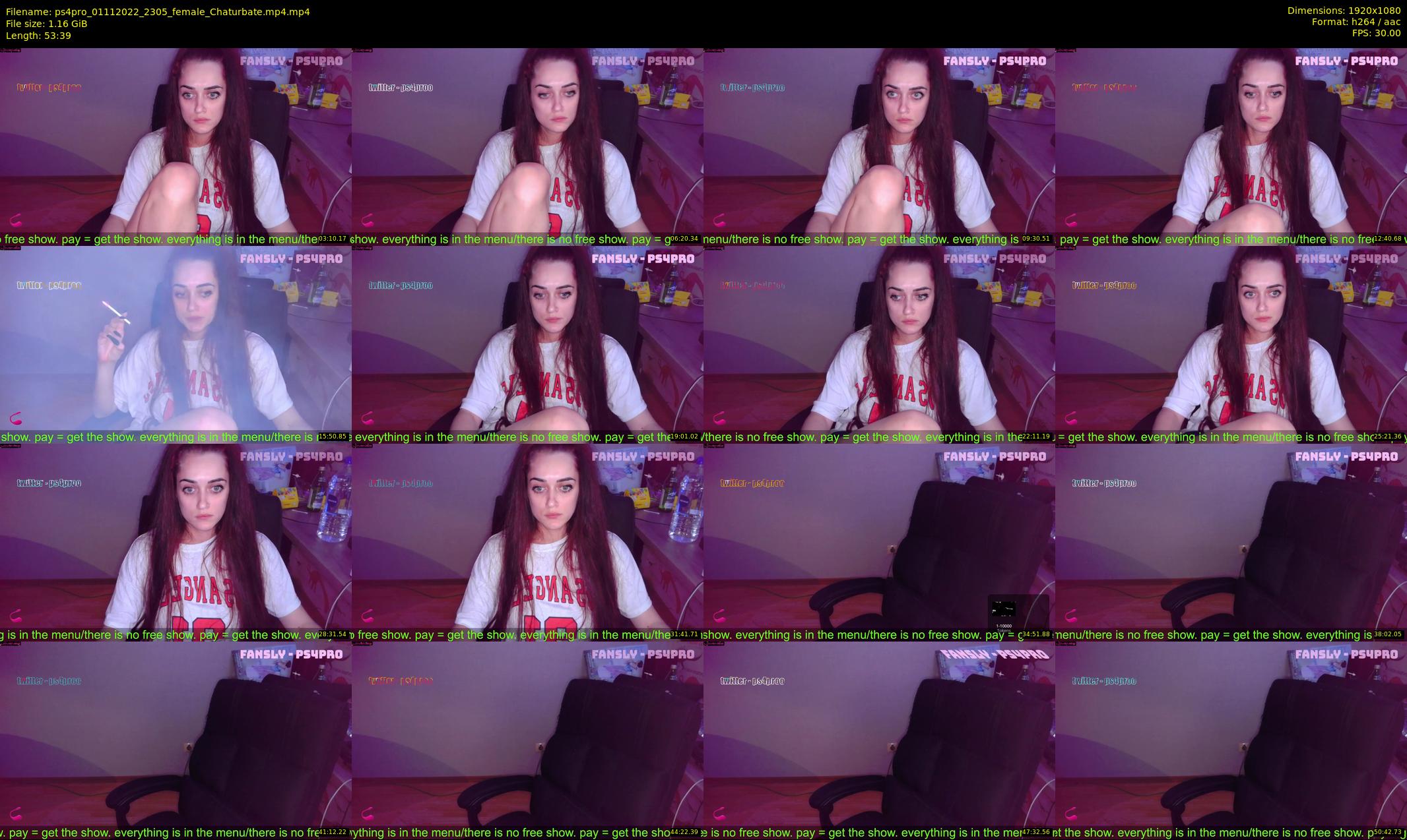 ps4pro — 54 minute Chaturbate female cam show recording, 1080p, Nov 1, 2022