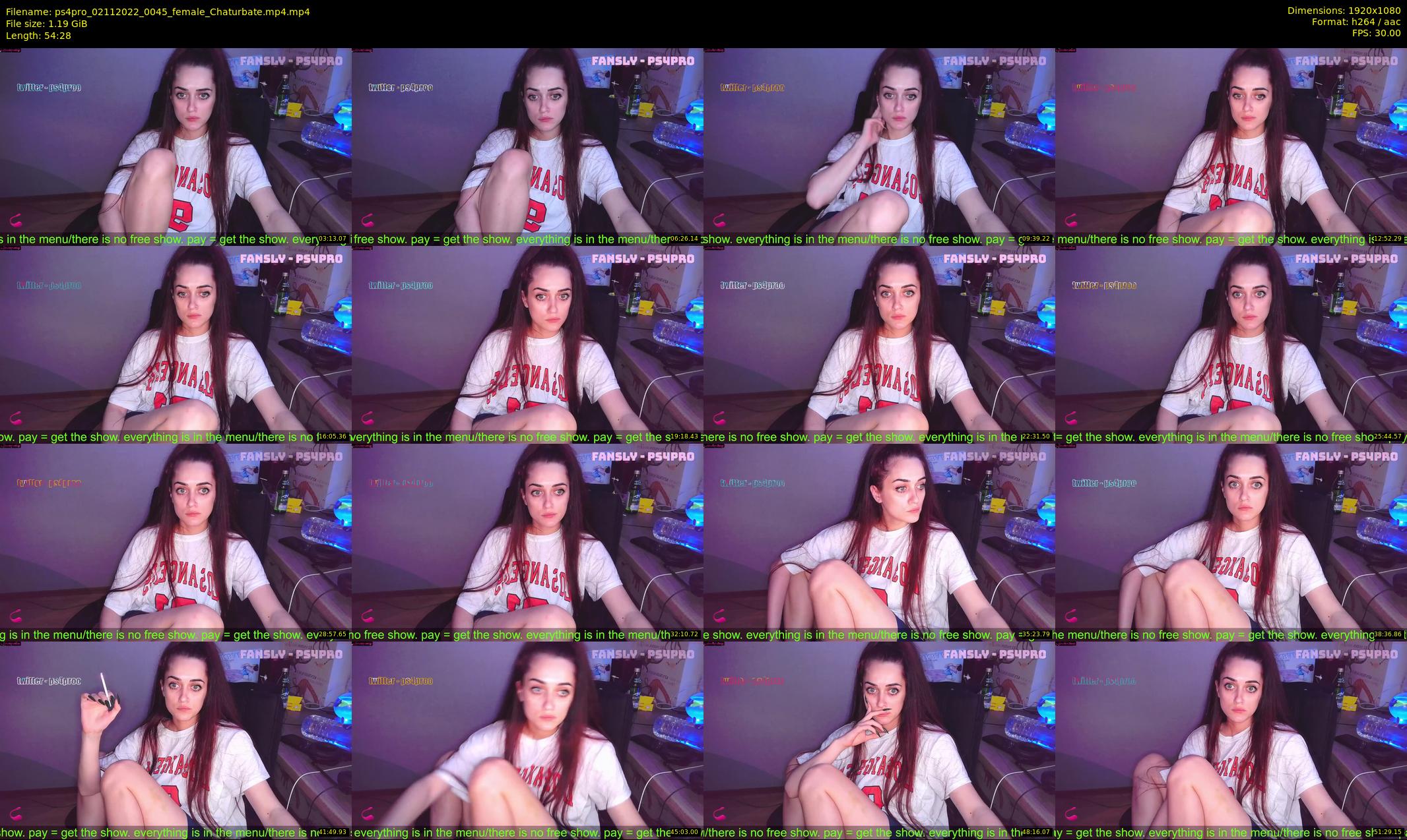 ps4pro — 55 minute Chaturbate female cam show recording, 1080p, Nov 2, 2022