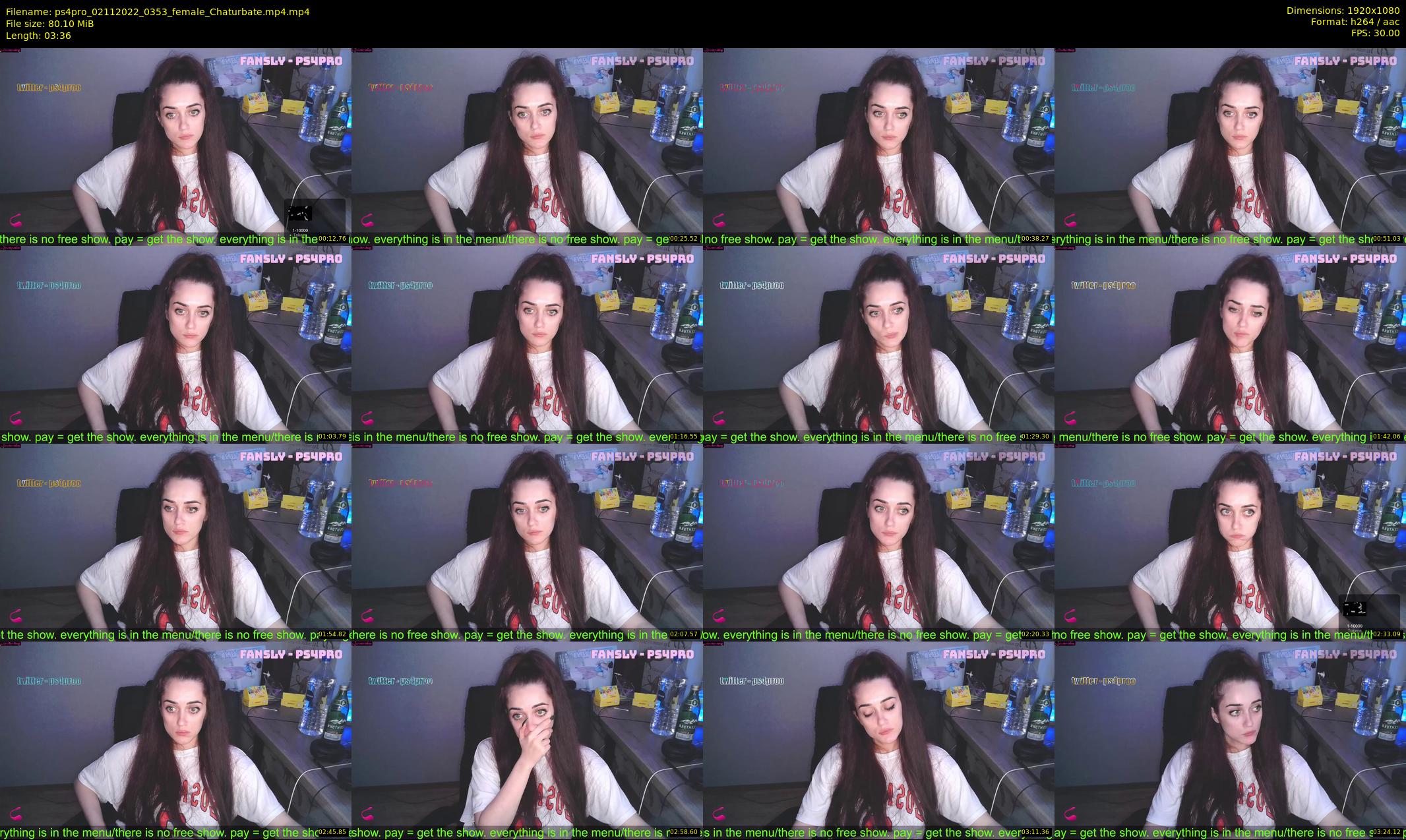 ps4pro — 4 minute Chaturbate female cam show recording, 1080p, Nov 2, 2022