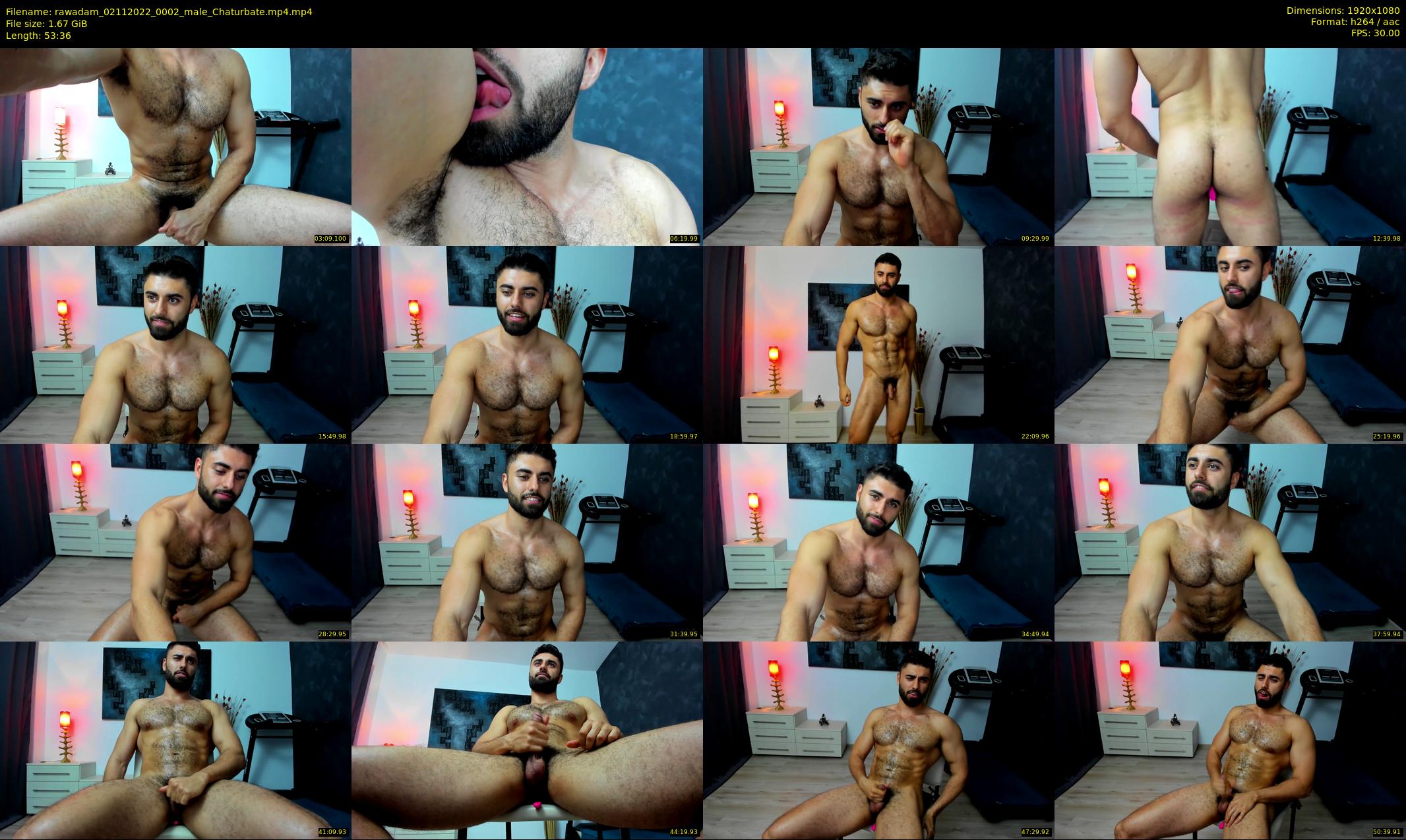 rawadam — 54 minute Chaturbate male cam show recording, 1080p, Nov 2, 2022