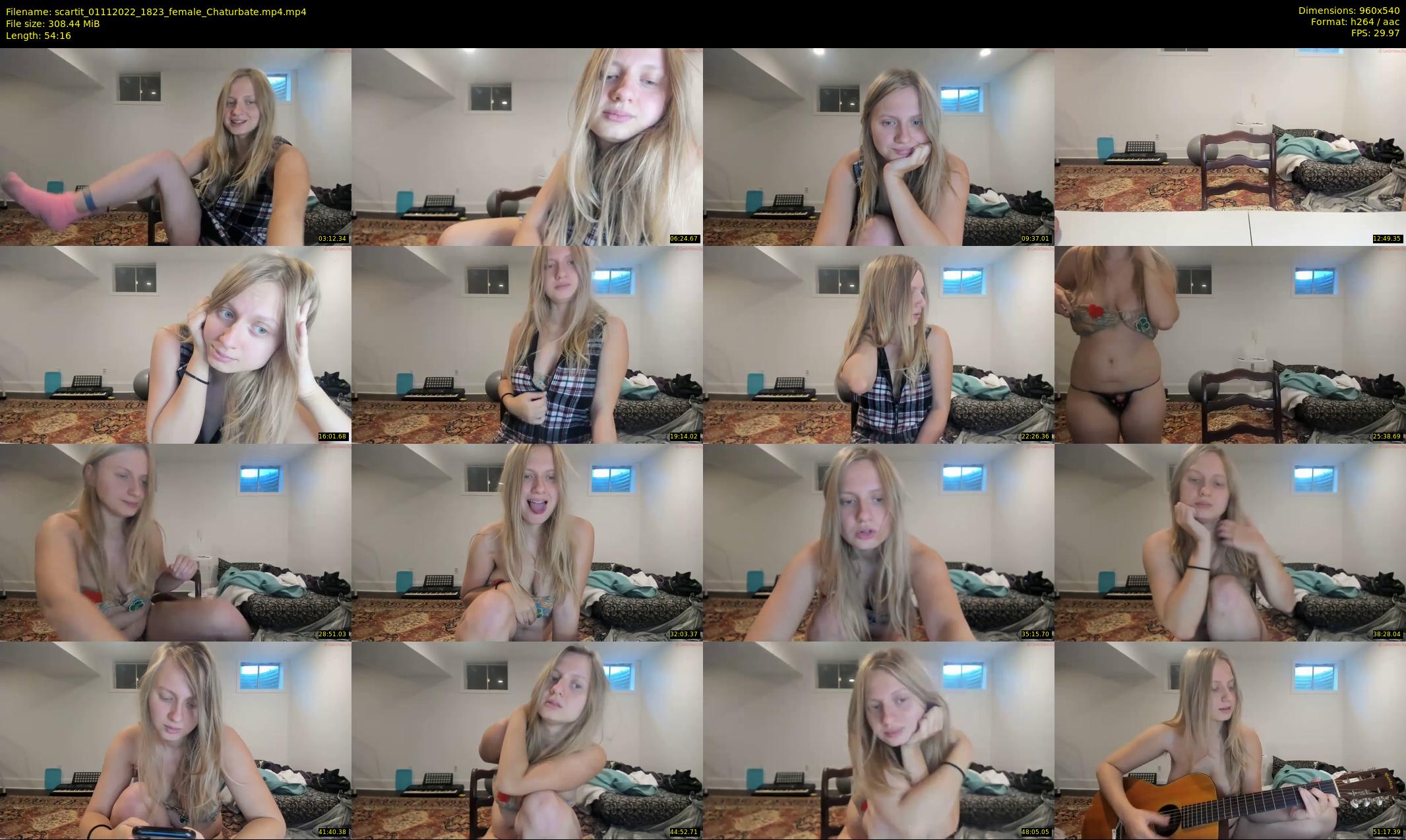 scartit — 55 minute Chaturbate female cam show recording, 480p, Nov 1, 2022