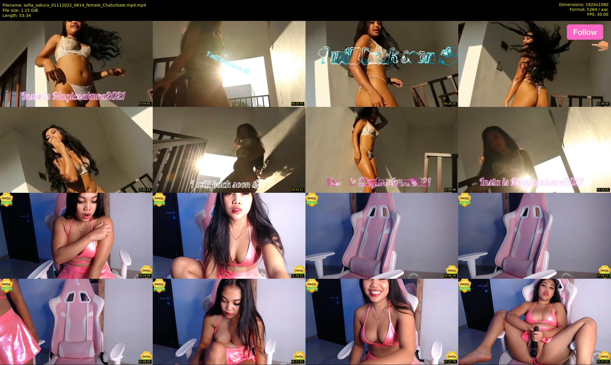 sofia_sakura — 54 minute Chaturbate female cam show recording, 1080p, Nov 1, 2022