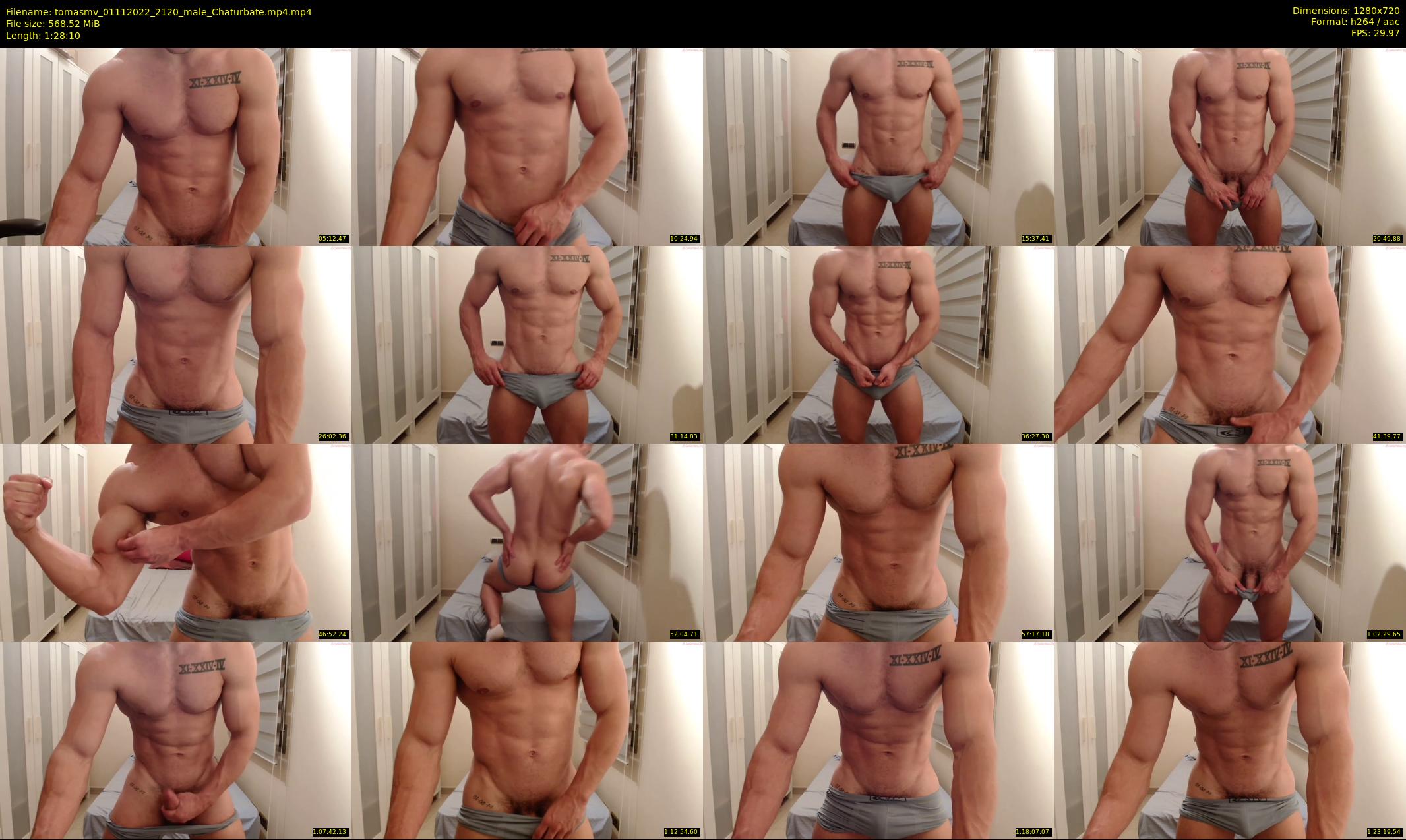 tomasmv — 89 minute Chaturbate male cam show recording, 720p, Nov 1, 2022