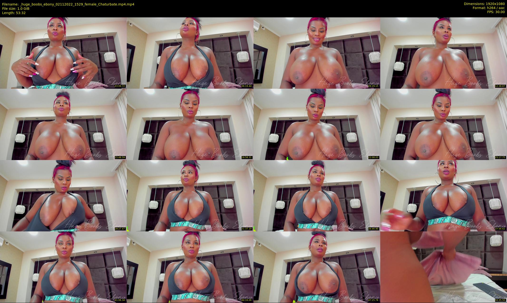 _huge_boobs_ebony — 54 minute Chaturbate female cam show recording, 1080p, Nov 2, 2022