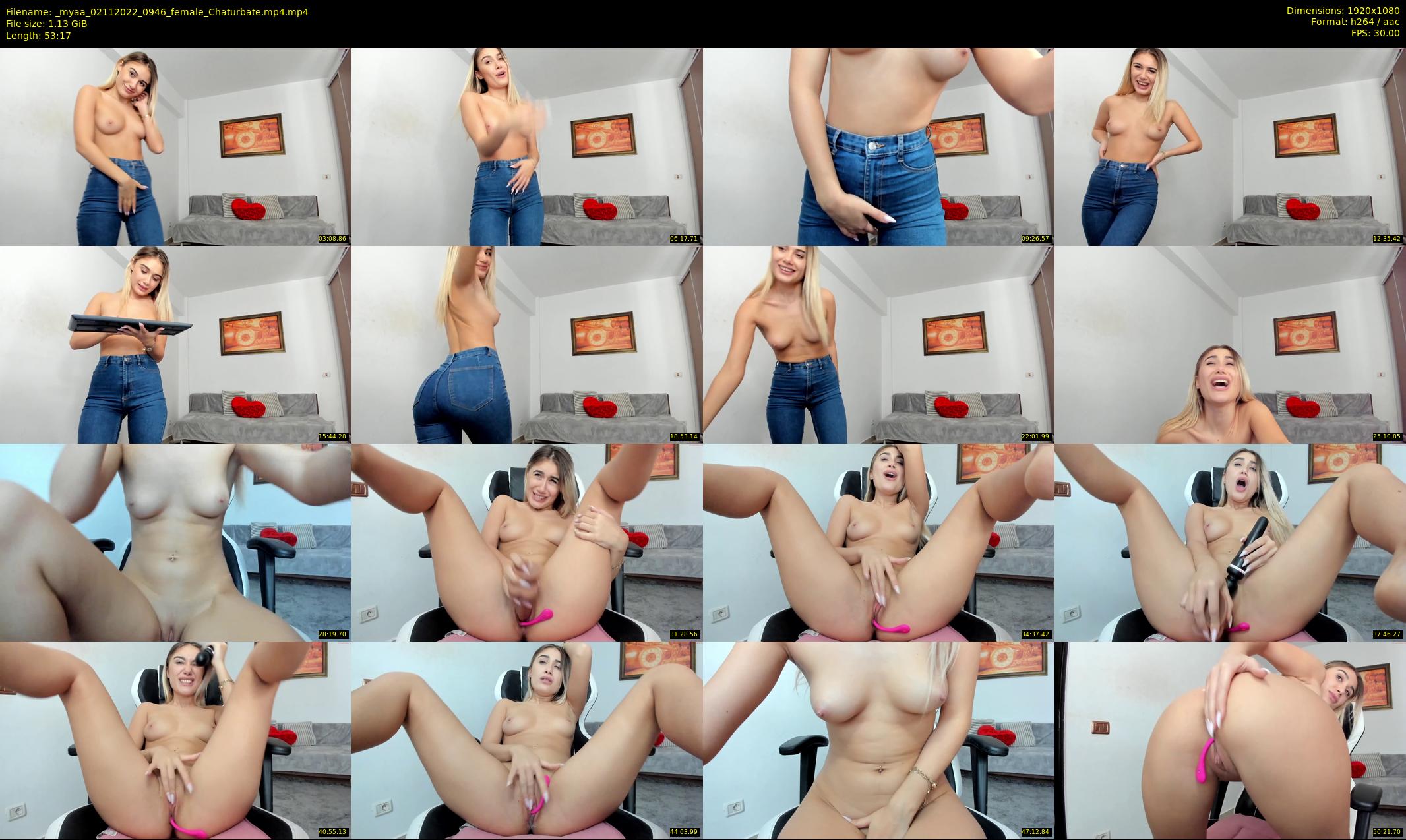 _myaa — 54 minute Chaturbate female cam show recording, 1080p, Nov 2, 2022