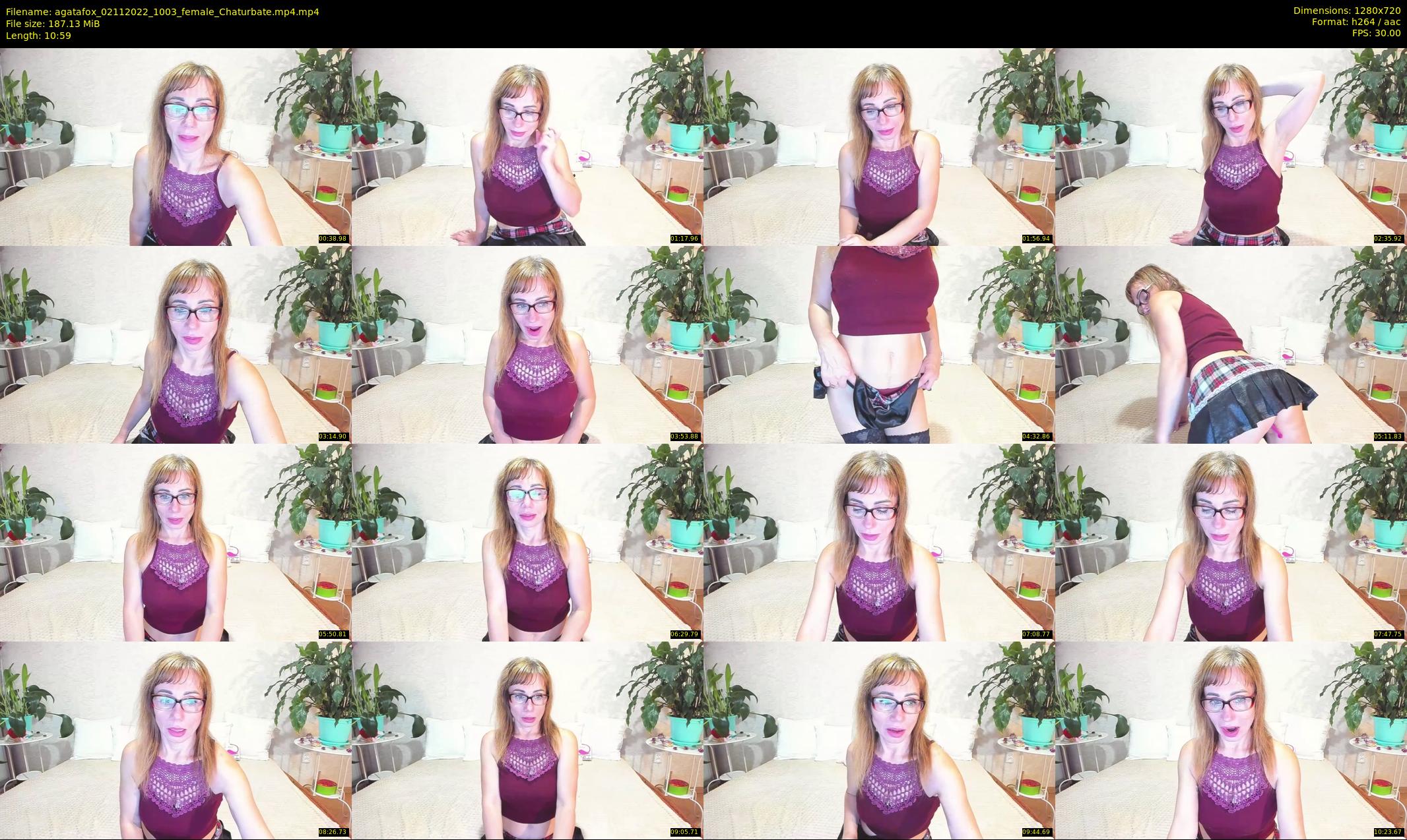agatafox — 11 minute Chaturbate female cam show recording, 720p, Nov 2, 2022
