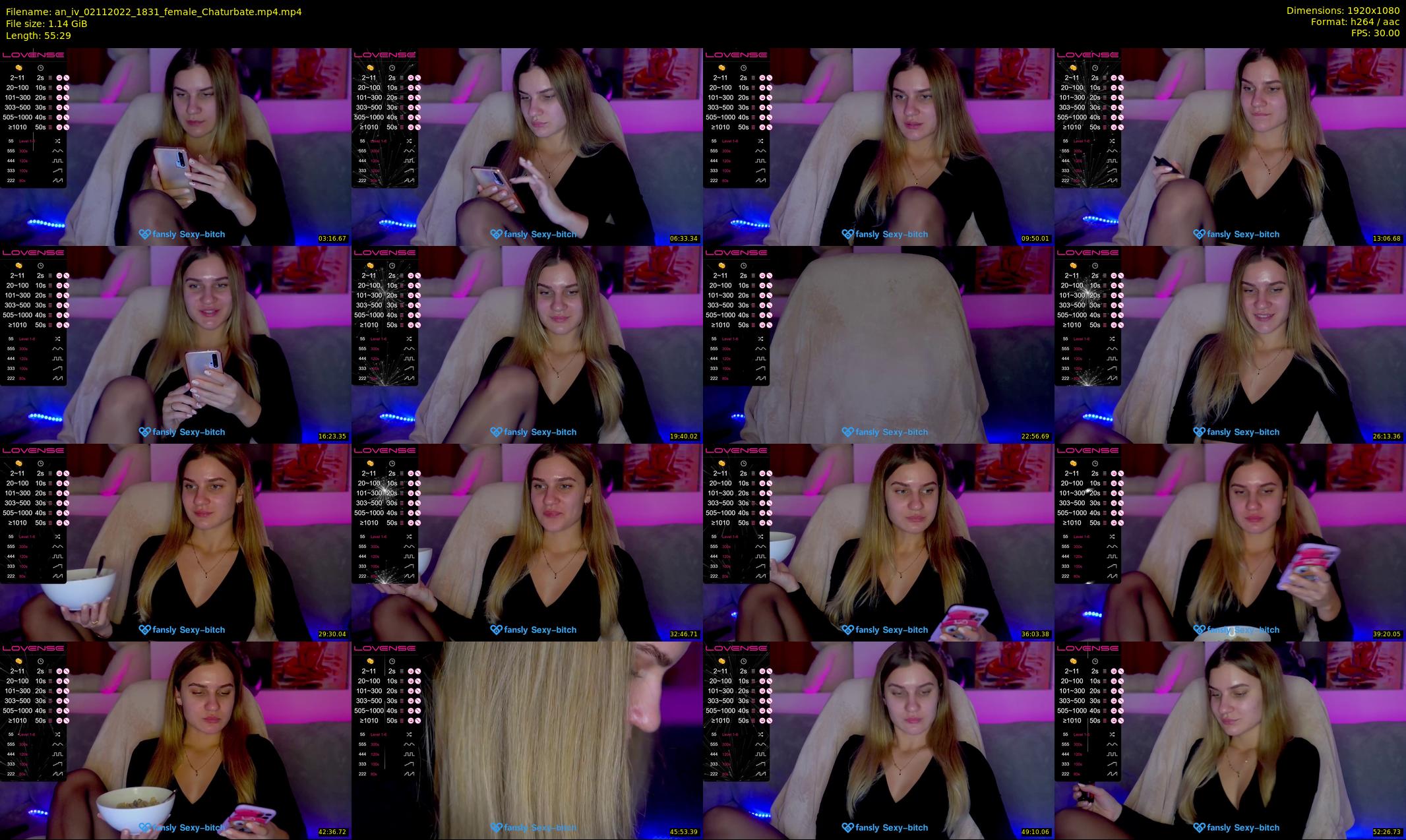 an_iv — 56 minute Chaturbate female cam show recording, 1080p, Nov 2, 2022