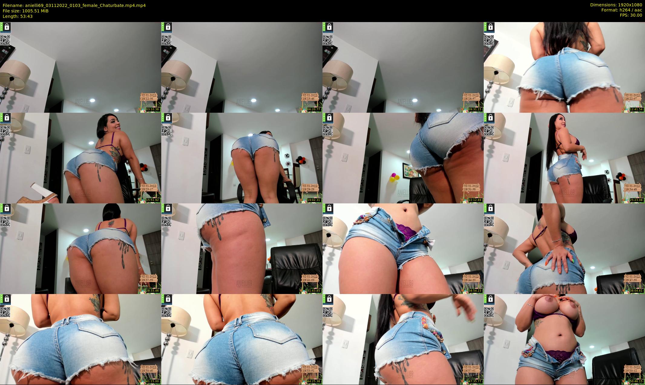 anielli69 — 54 minute Chaturbate female cam show recording, 1080p, Nov 3, 2022