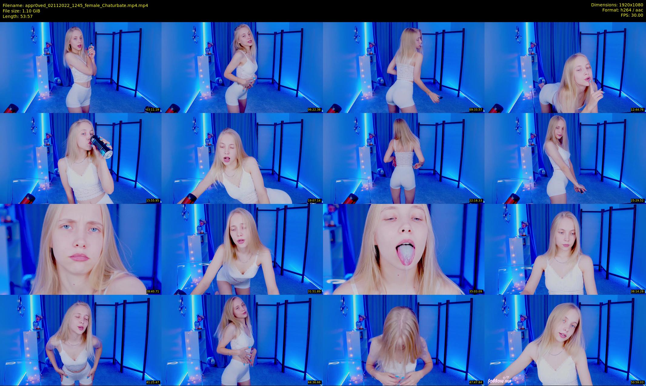 appr0ved — 54 minute Chaturbate female cam show recording, 1080p, Nov 2, 2022