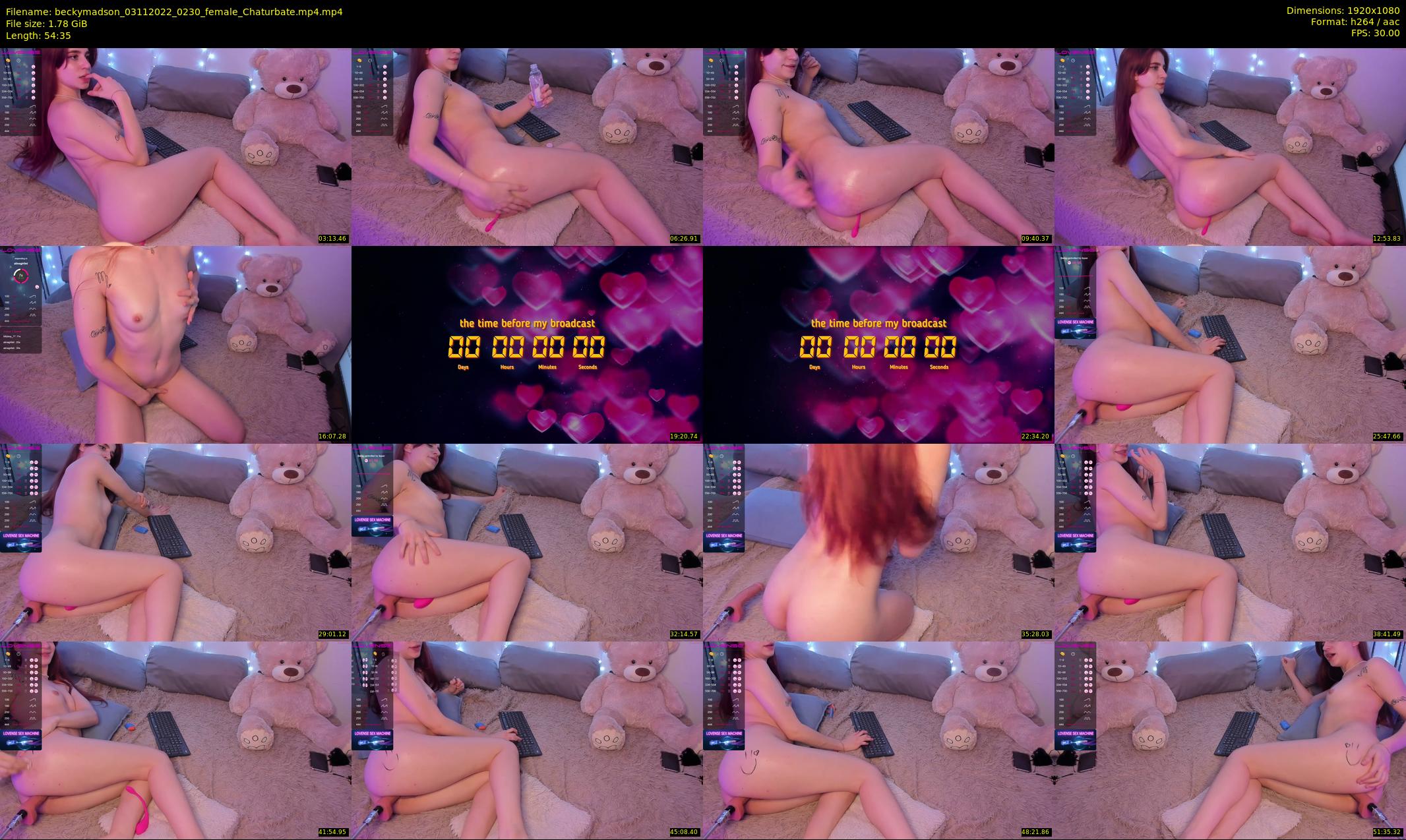 beckymadson — 55 minute Chaturbate female cam show recording, 1080p, Nov 3, 2022