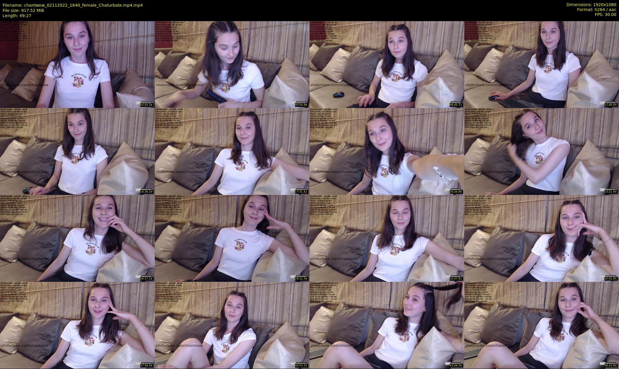 chantwow — 50 minute Chaturbate female cam show recording, 1080p, Nov 2, 2022