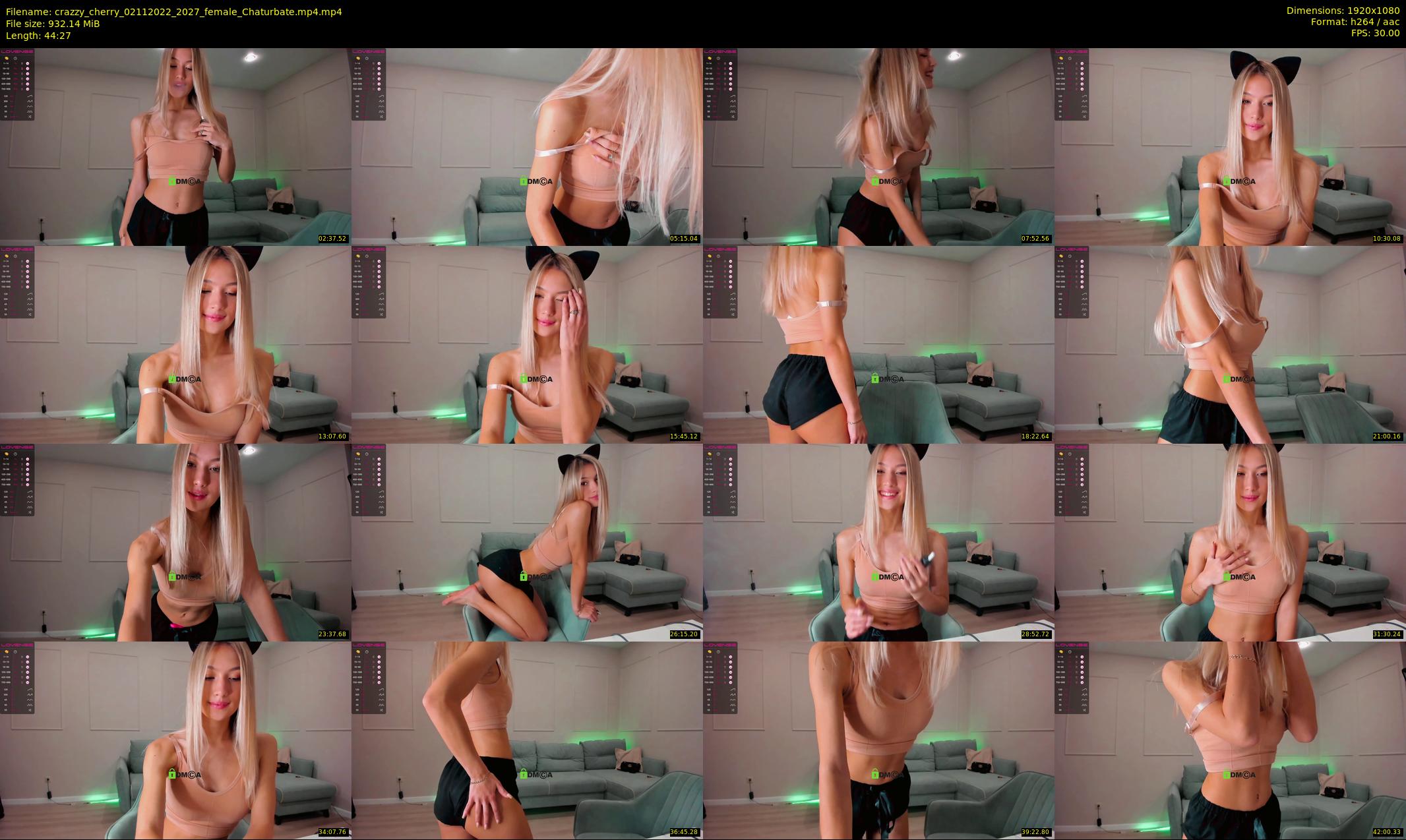 crazzy_cherry — 45 minute Chaturbate female cam show recording, 1080p, Nov 2, 2022