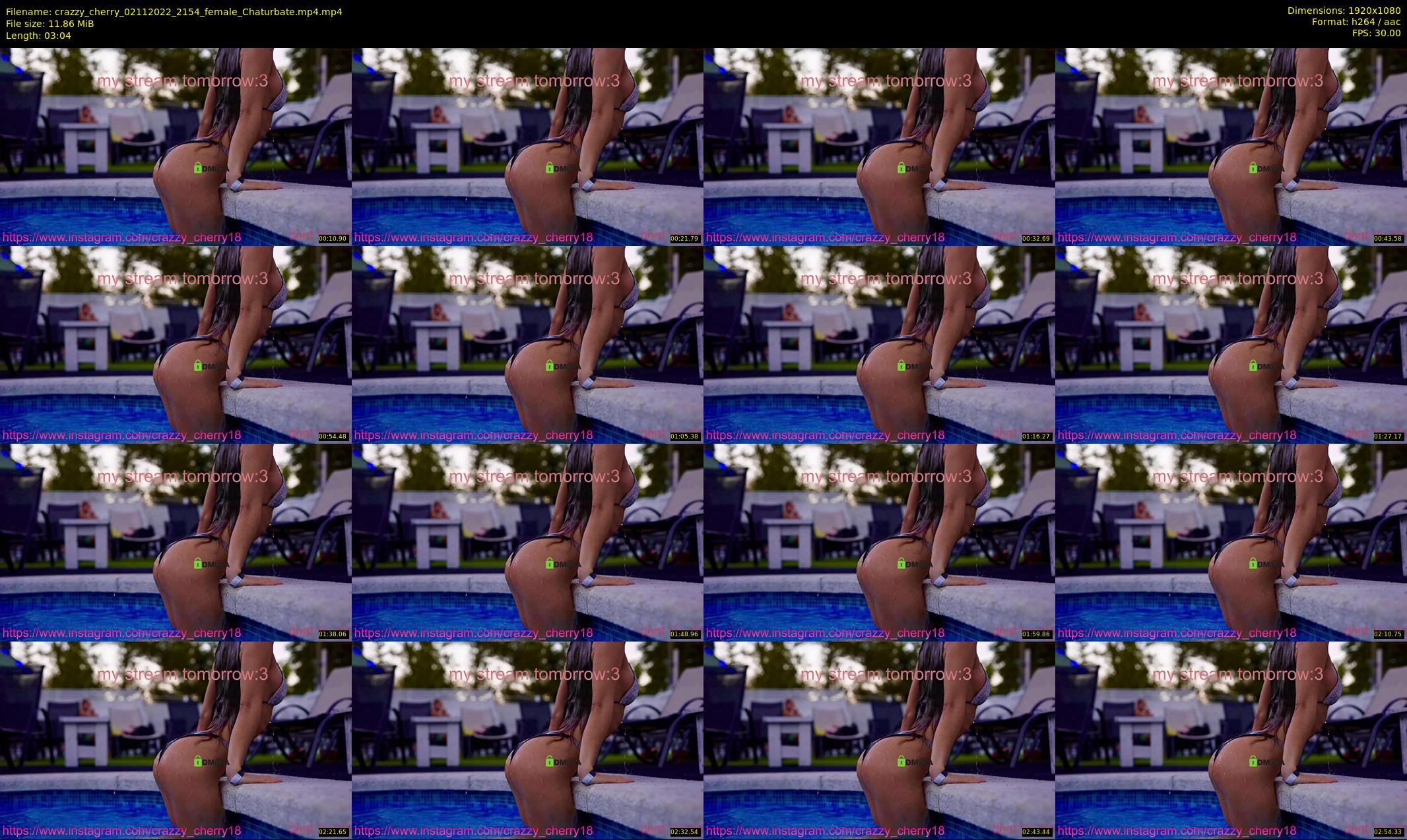 crazzy_cherry — 4 minute Chaturbate female cam show recording, 1080p, Nov 2, 2022